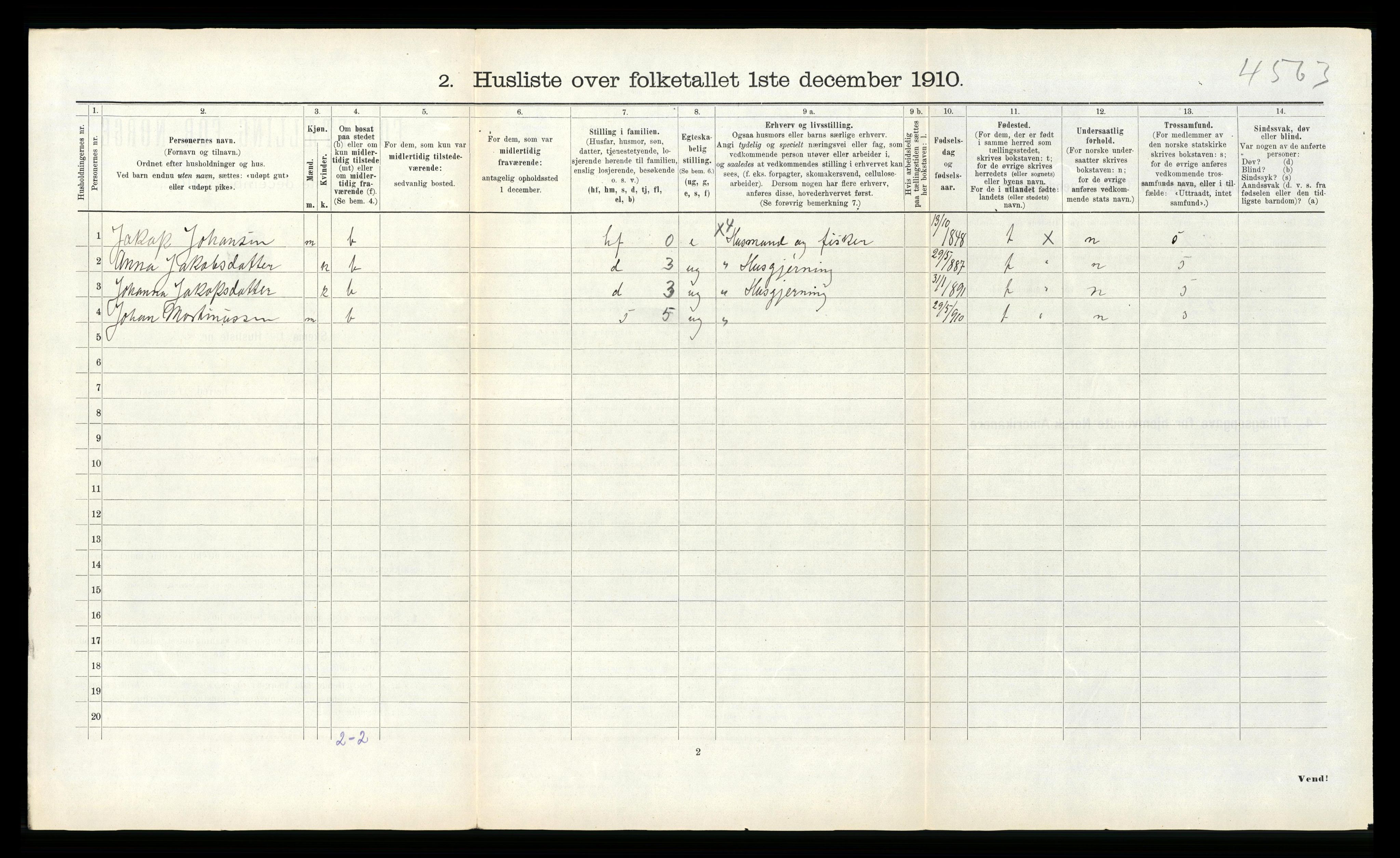 RA, 1910 census for Bjugn, 1910, p. 318