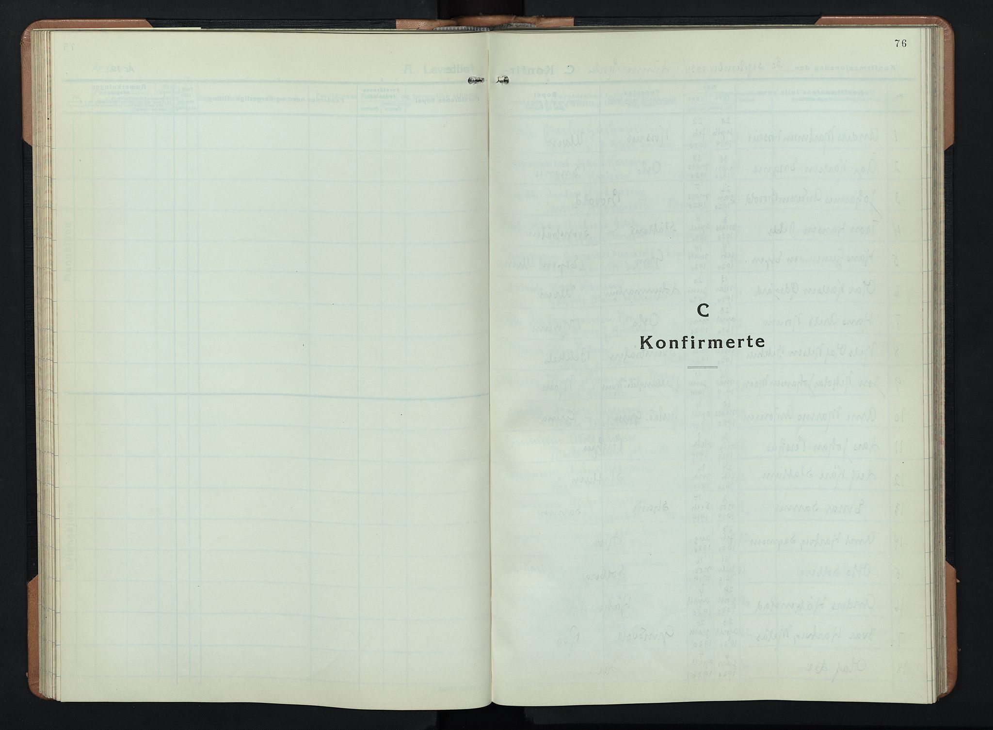 Lunner prestekontor, SAH/PREST-118/H/Ha/Hab/L0003: Parish register (copy) no. 3, 1933-1945, p. 76