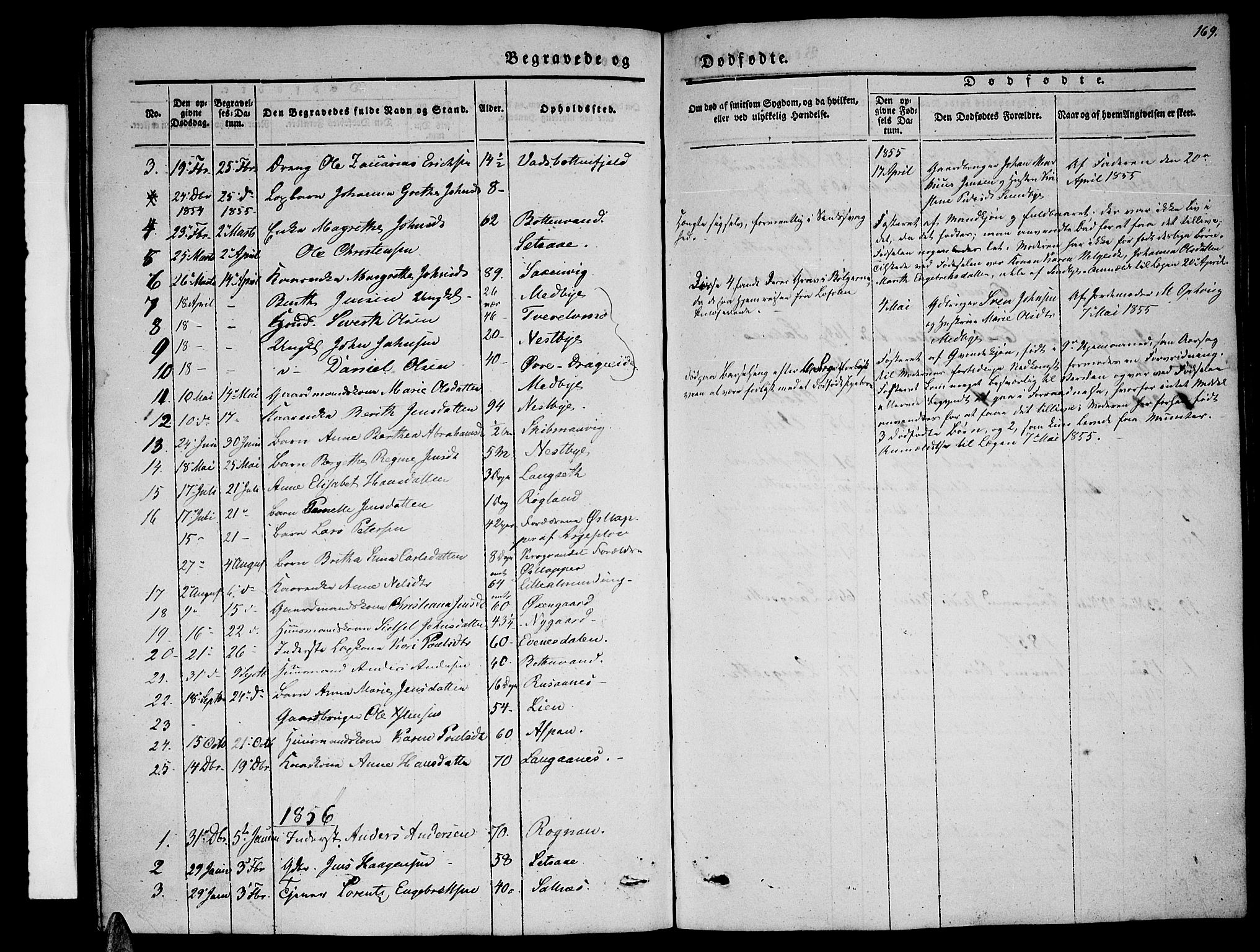 Ministerialprotokoller, klokkerbøker og fødselsregistre - Nordland, SAT/A-1459/847/L0678: Parish register (copy) no. 847C06, 1854-1870, p. 169