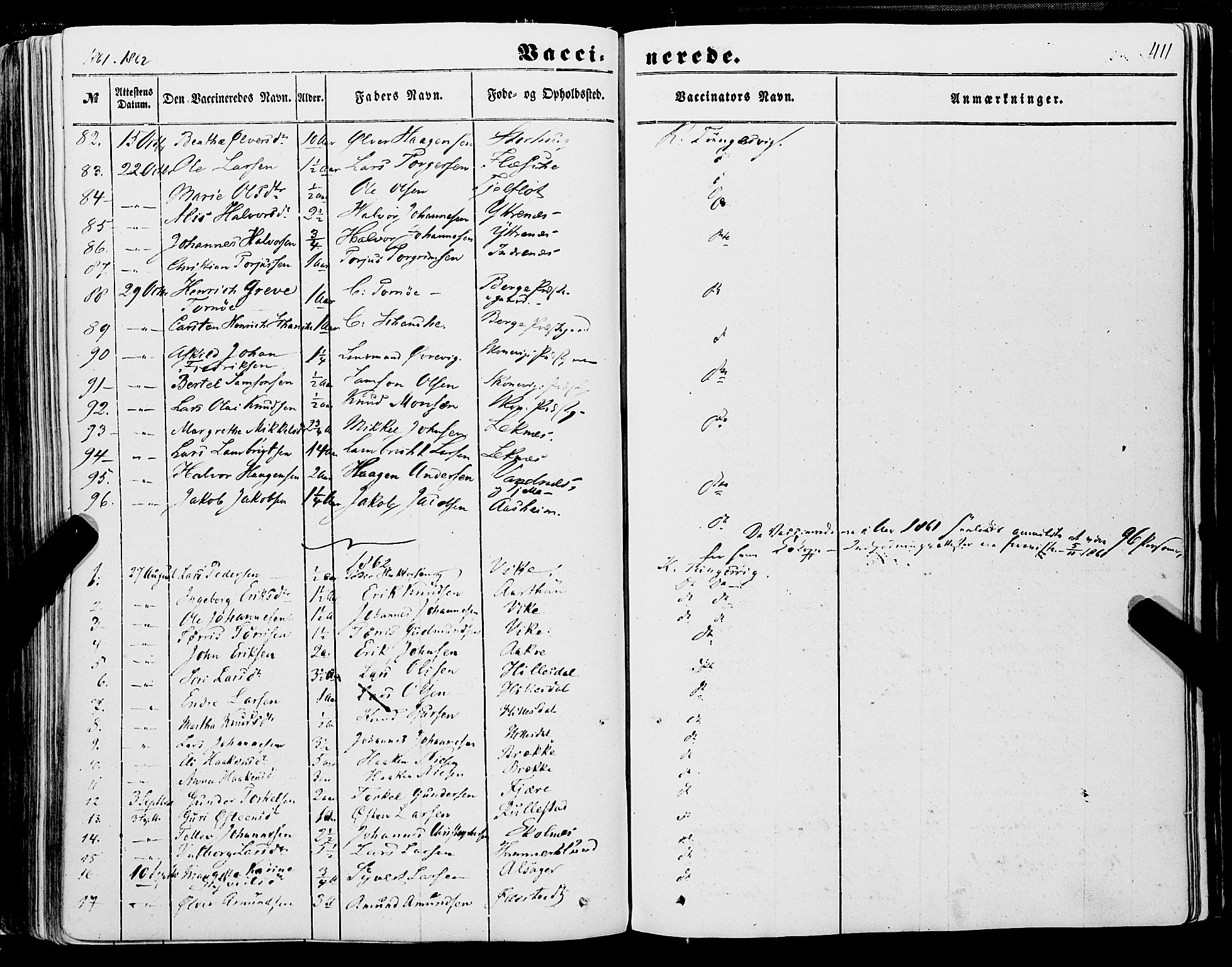 Skånevik sokneprestembete, SAB/A-77801/H/Haa: Parish register (official) no. A 5II, 1848-1869, p. 411
