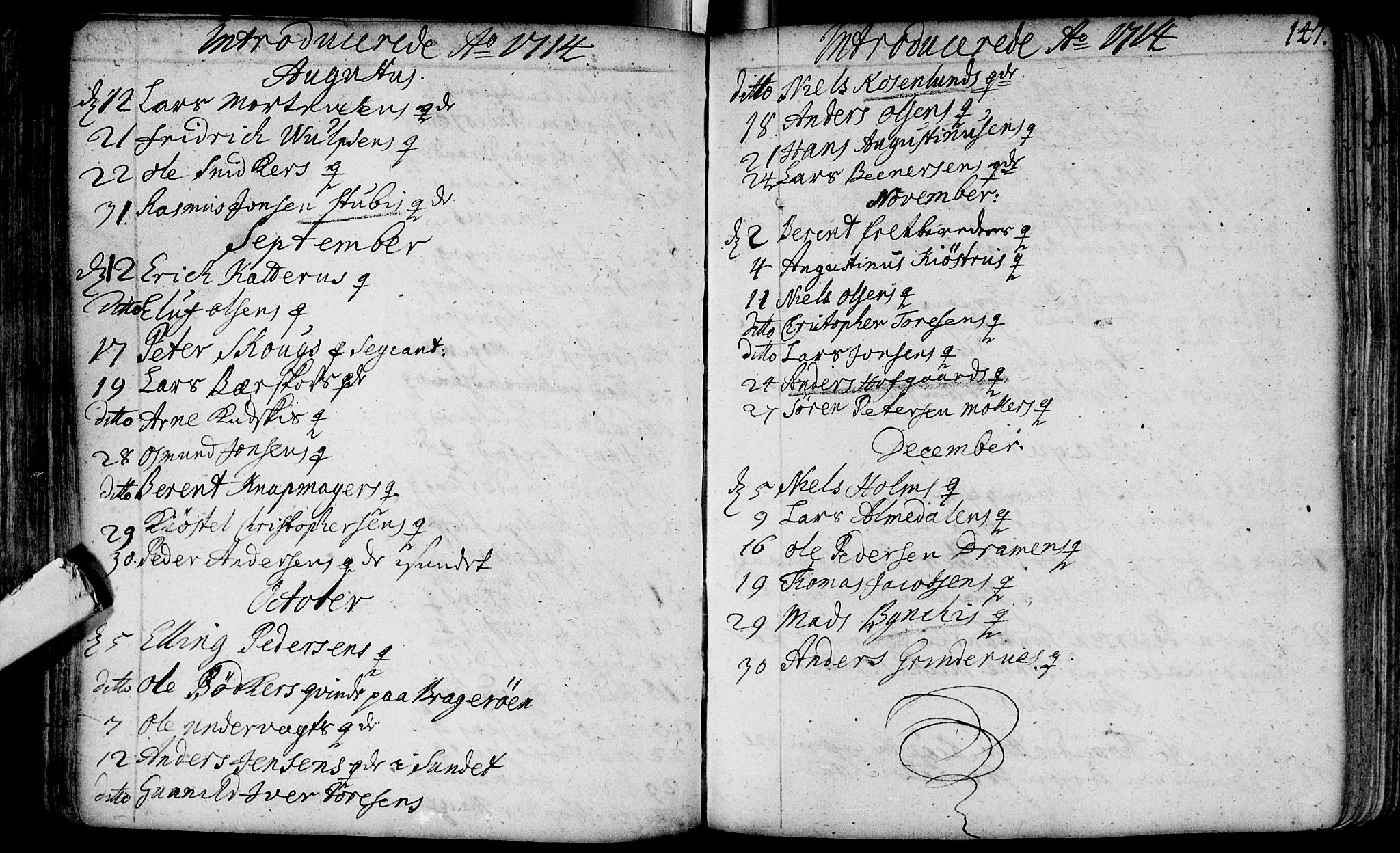 Bragernes kirkebøker, SAKO/A-6/F/Fa/L0003: Parish register (official) no. I 3, 1706-1734, p. 147