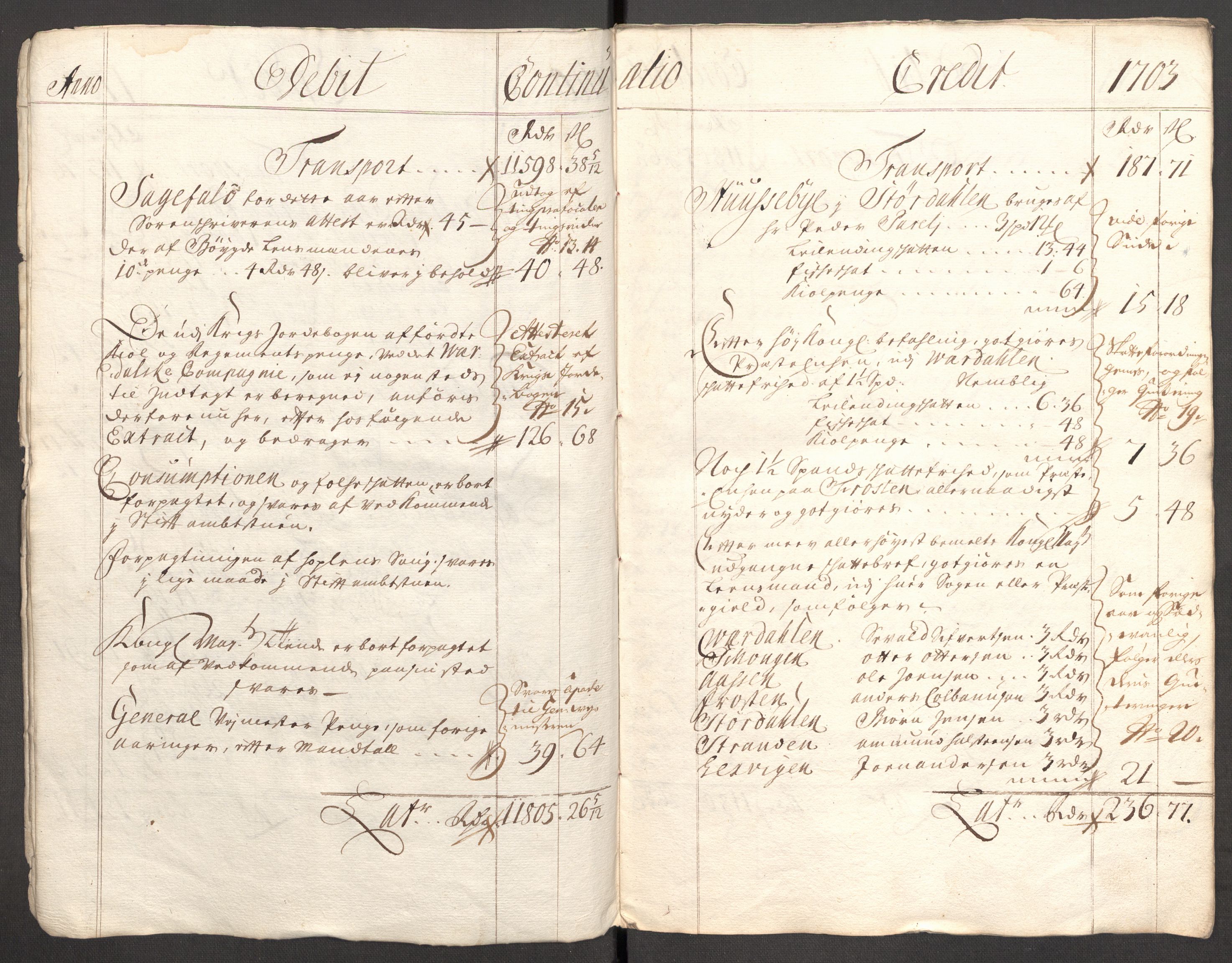 Rentekammeret inntil 1814, Reviderte regnskaper, Fogderegnskap, RA/EA-4092/R62/L4194: Fogderegnskap Stjørdal og Verdal, 1703, p. 6