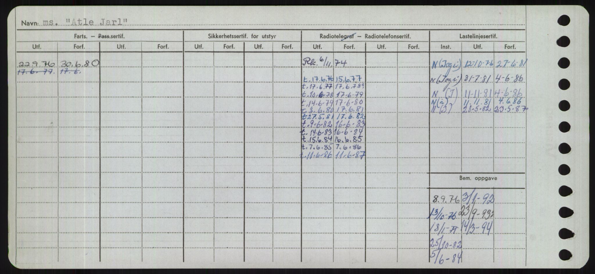 Sjøfartsdirektoratet med forløpere, Skipsmålingen, RA/S-1627/H/Hd/L0002: Fartøy, Apa-Axe, p. 390