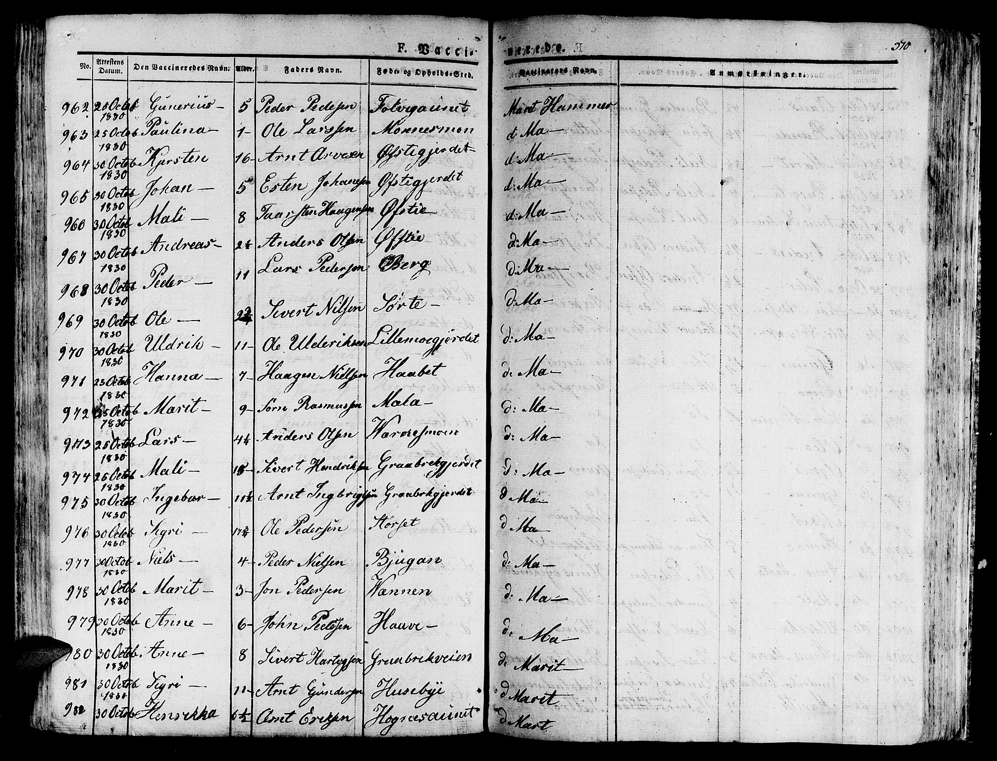 Ministerialprotokoller, klokkerbøker og fødselsregistre - Nord-Trøndelag, SAT/A-1458/709/L0070: Parish register (official) no. 709A10, 1820-1832, p. 510