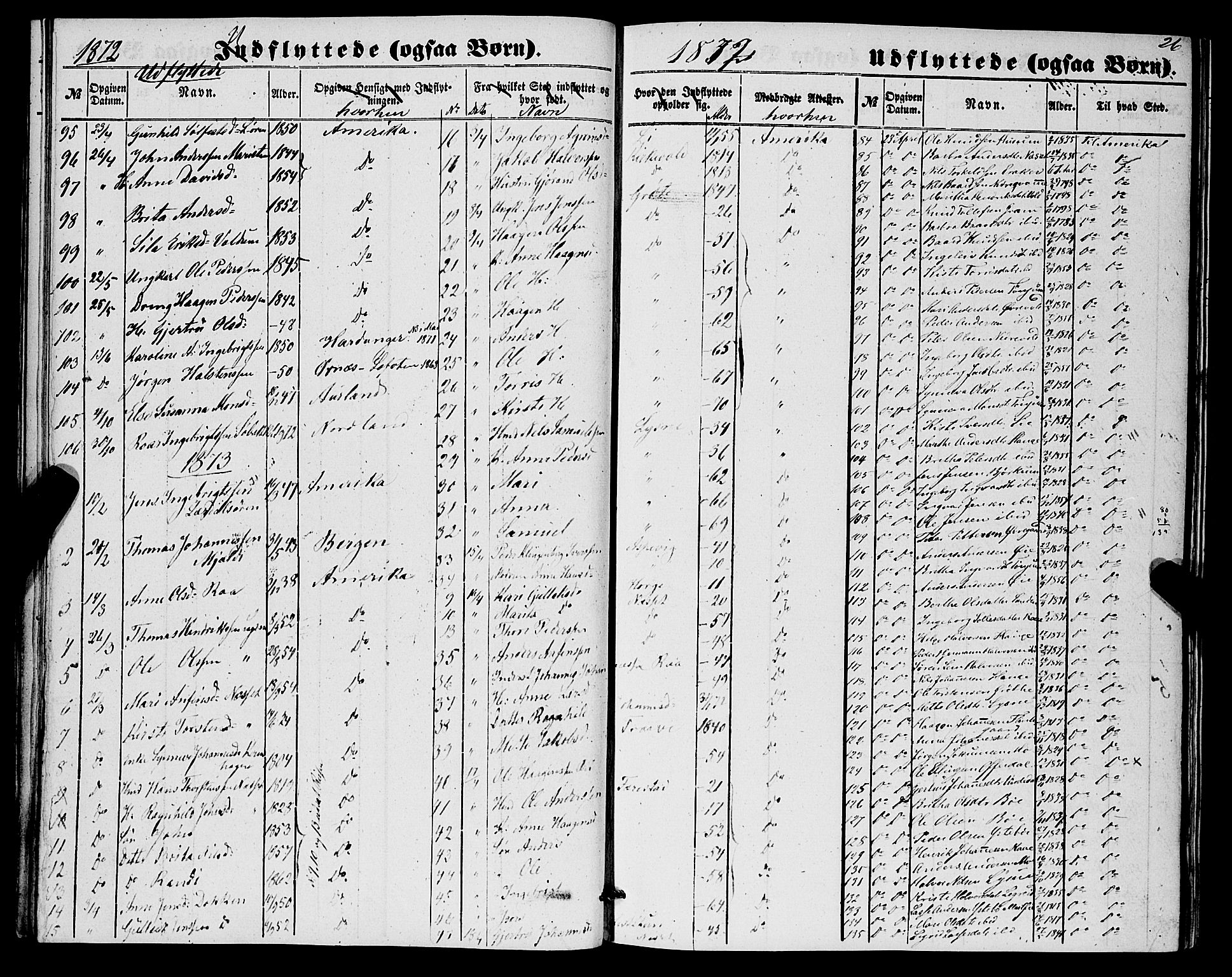 Lærdal sokneprestembete, SAB/A-81201: Parish register (official) no. A 17, 1851-1877, p. 26