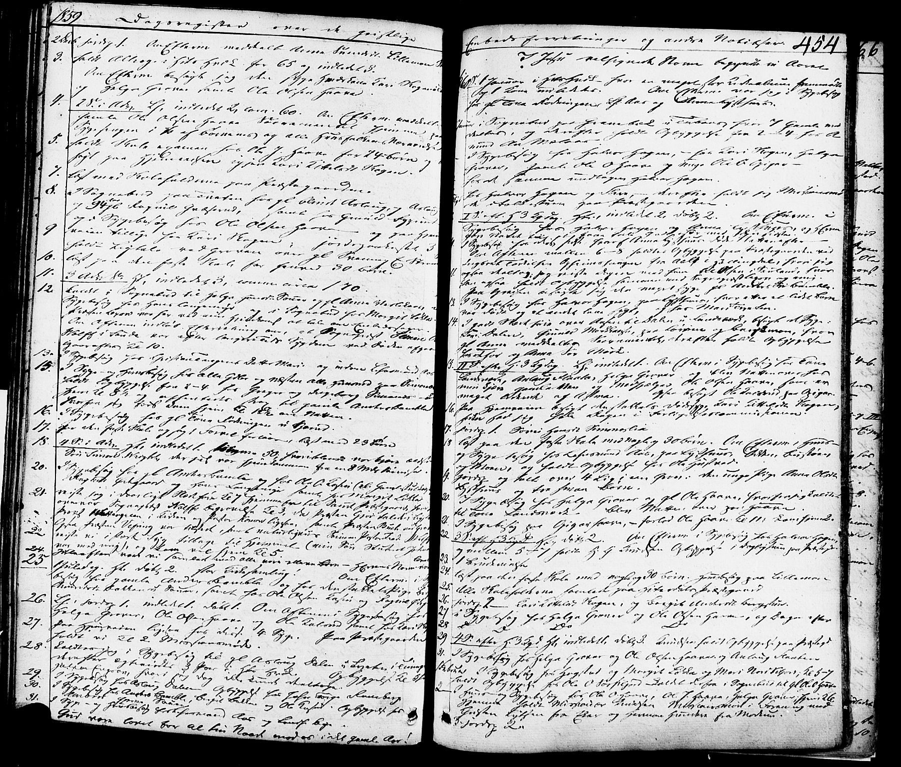 Heddal kirkebøker, SAKO/A-268/F/Fa/L0006: Parish register (official) no. I 6, 1837-1854, p. 454