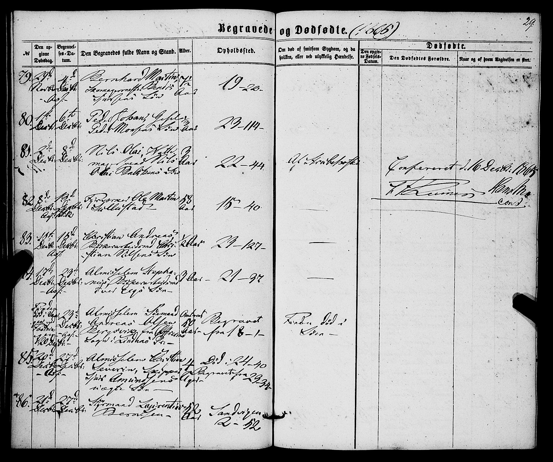 Korskirken sokneprestembete, AV/SAB-A-76101/H/Haa/L0045: Parish register (official) no. E 3, 1863-1875, p. 29