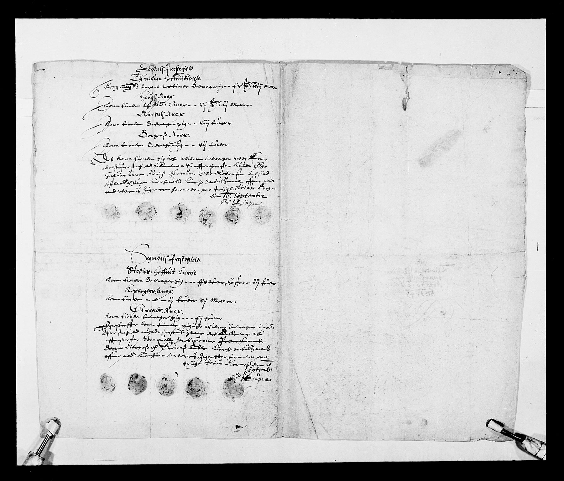 Stattholderembetet 1572-1771, RA/EA-2870/Ek/L0026/0002: Jordebøker 1633-1658: / Tiendelister fra Bergenhus len, 1642-1647, p. 2