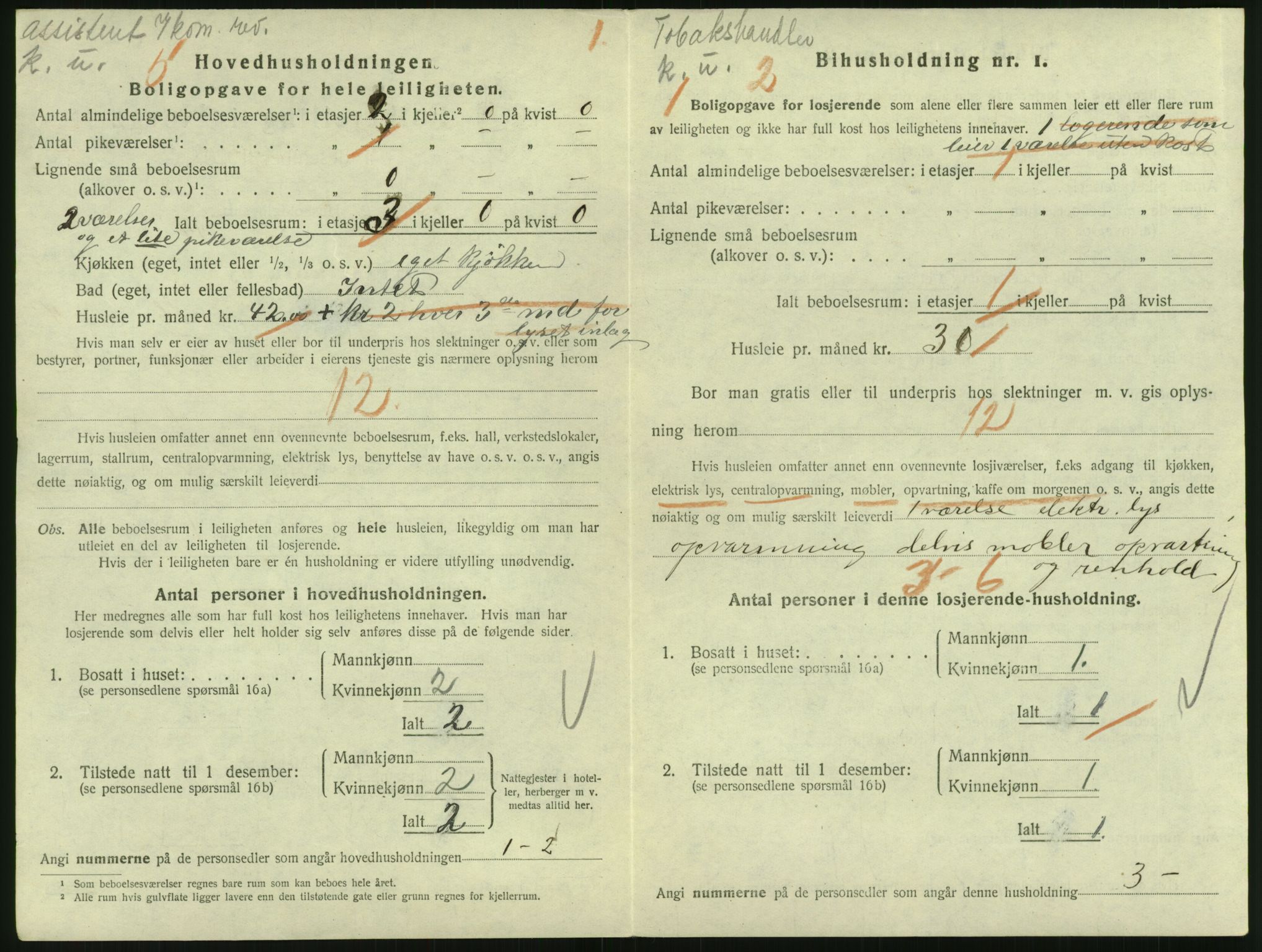 SAO, 1920 census for Kristiania, 1920, p. 13071