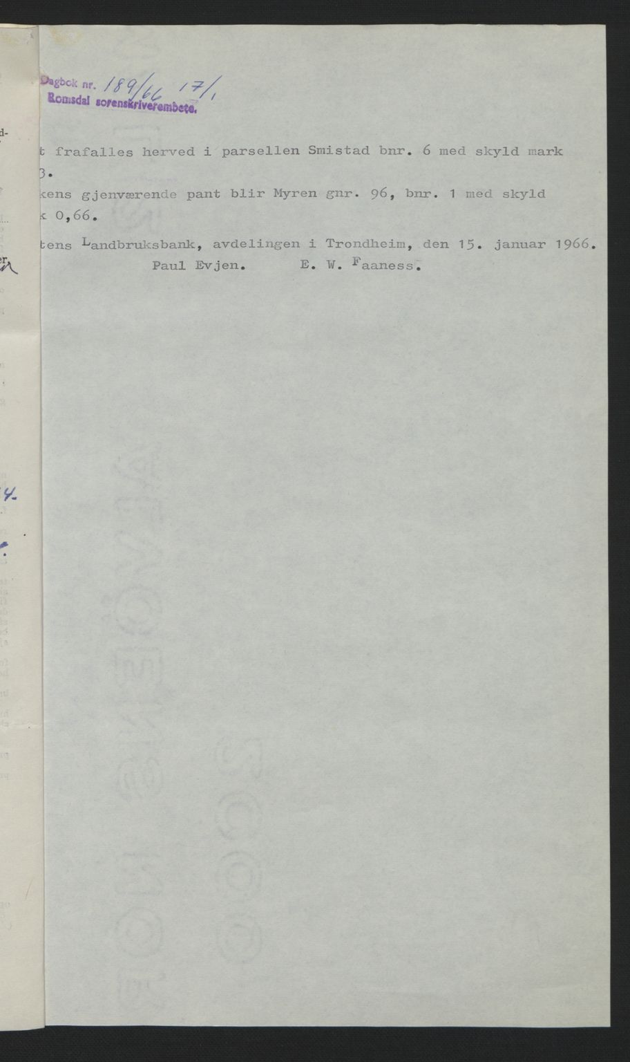 Romsdal sorenskriveri, AV/SAT-A-4149/1/2/2C: Mortgage book no. B2, 1939-1945, Diary no: : 1599/1939