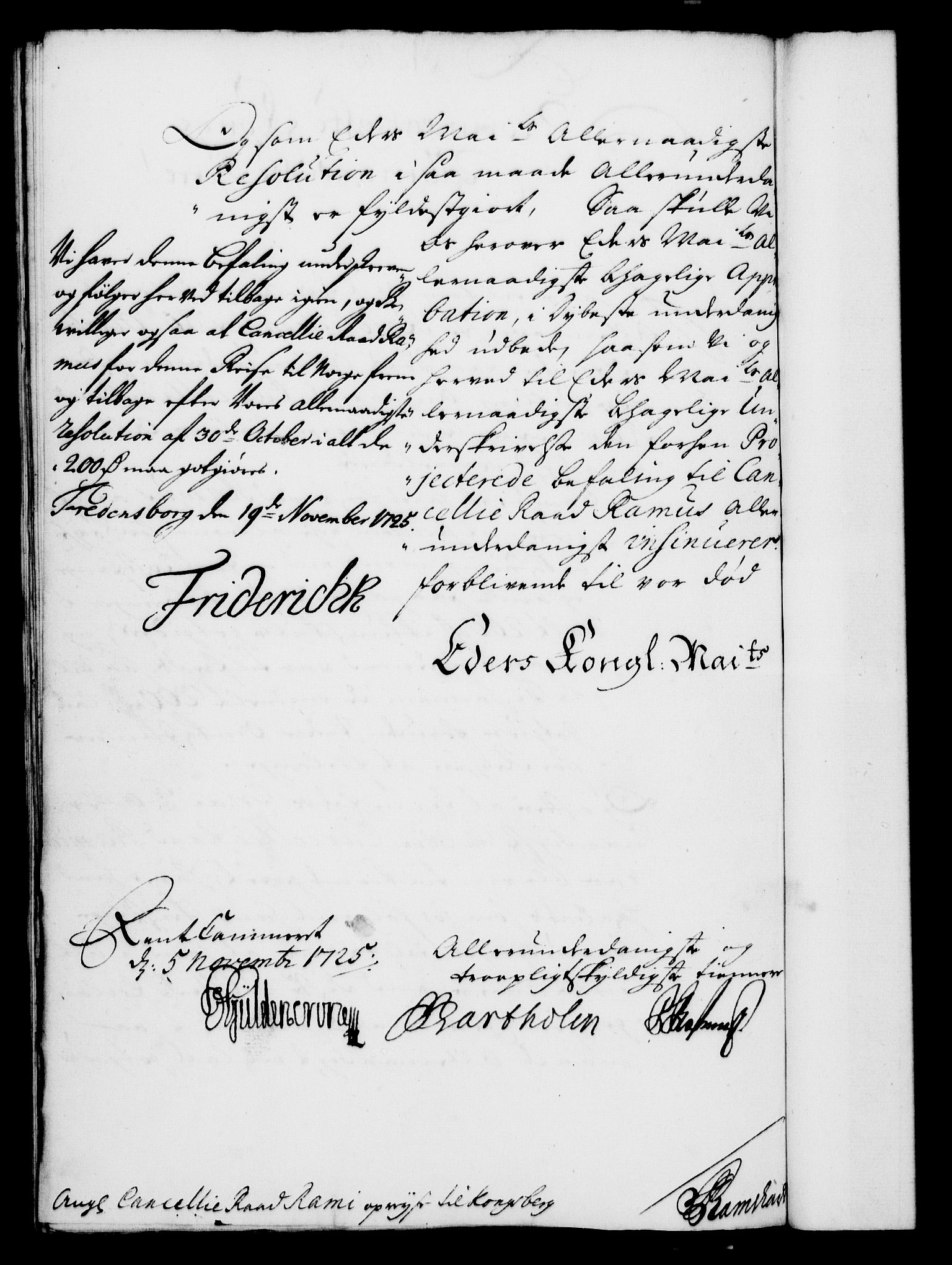 Rentekammeret, Kammerkanselliet, RA/EA-3111/G/Gf/Gfa/L0008: Norsk relasjons- og resolusjonsprotokoll (merket RK 52.8), 1725, p. 939