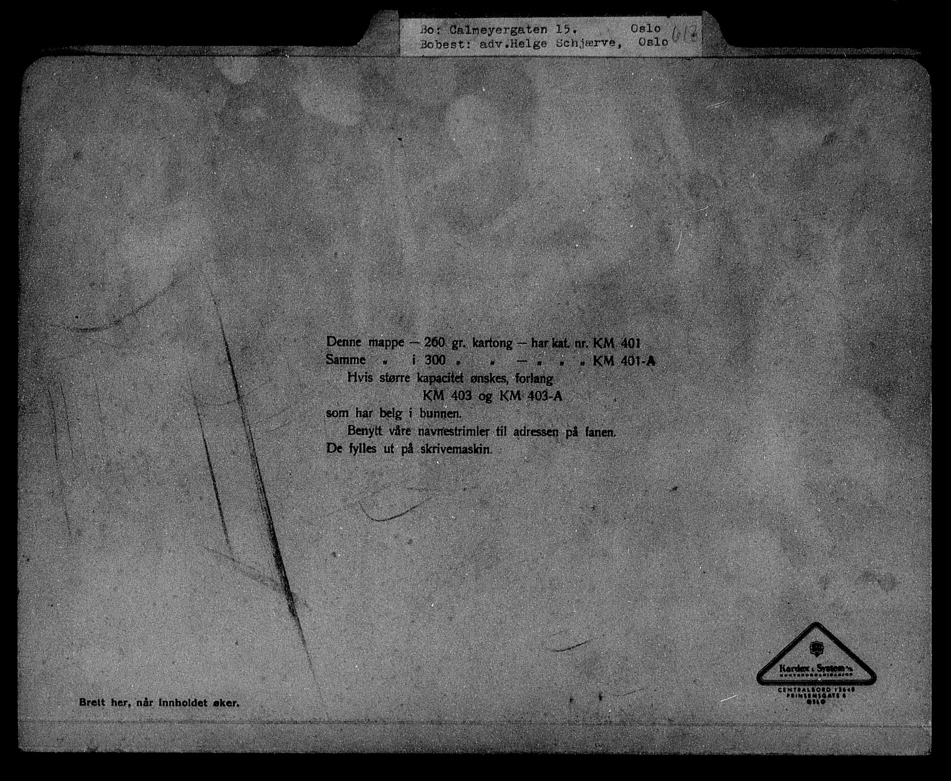 Justisdepartementet, Tilbakeføringskontoret for inndratte formuer, RA/S-1564/H/Hc/Hcc/L0928: --, 1945-1947, p. 87