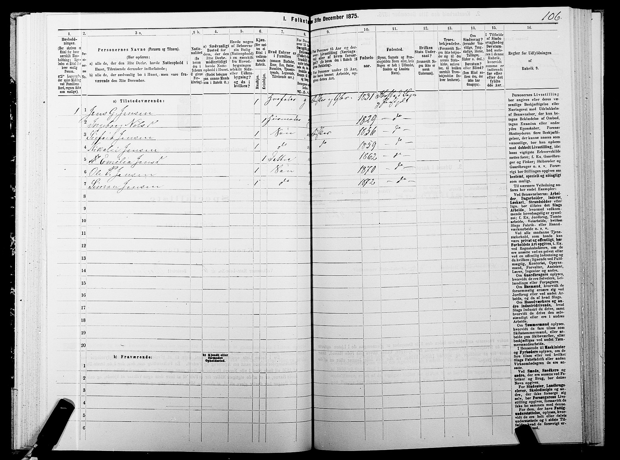 SATØ, 1875 census for 1917P Ibestad, 1875, p. 6106