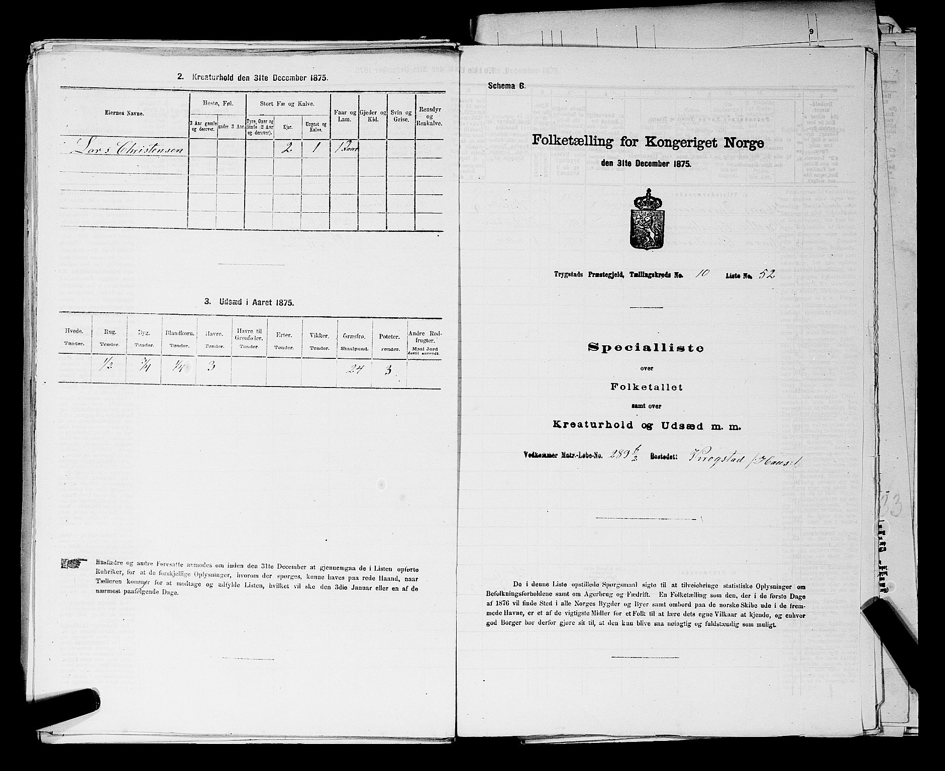 RA, 1875 census for 0122P Trøgstad, 1875, p. 1197