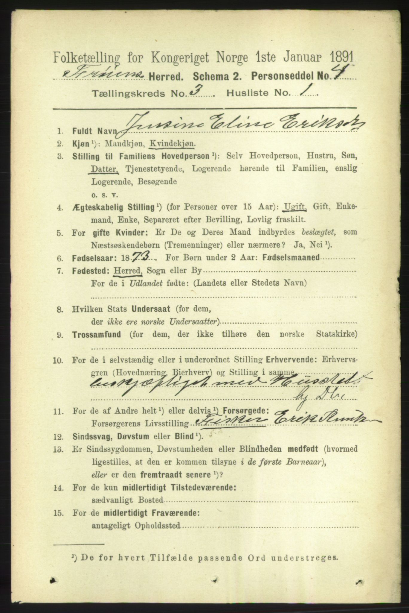 RA, 1891 census for 1619 Frøya, 1891, p. 1975