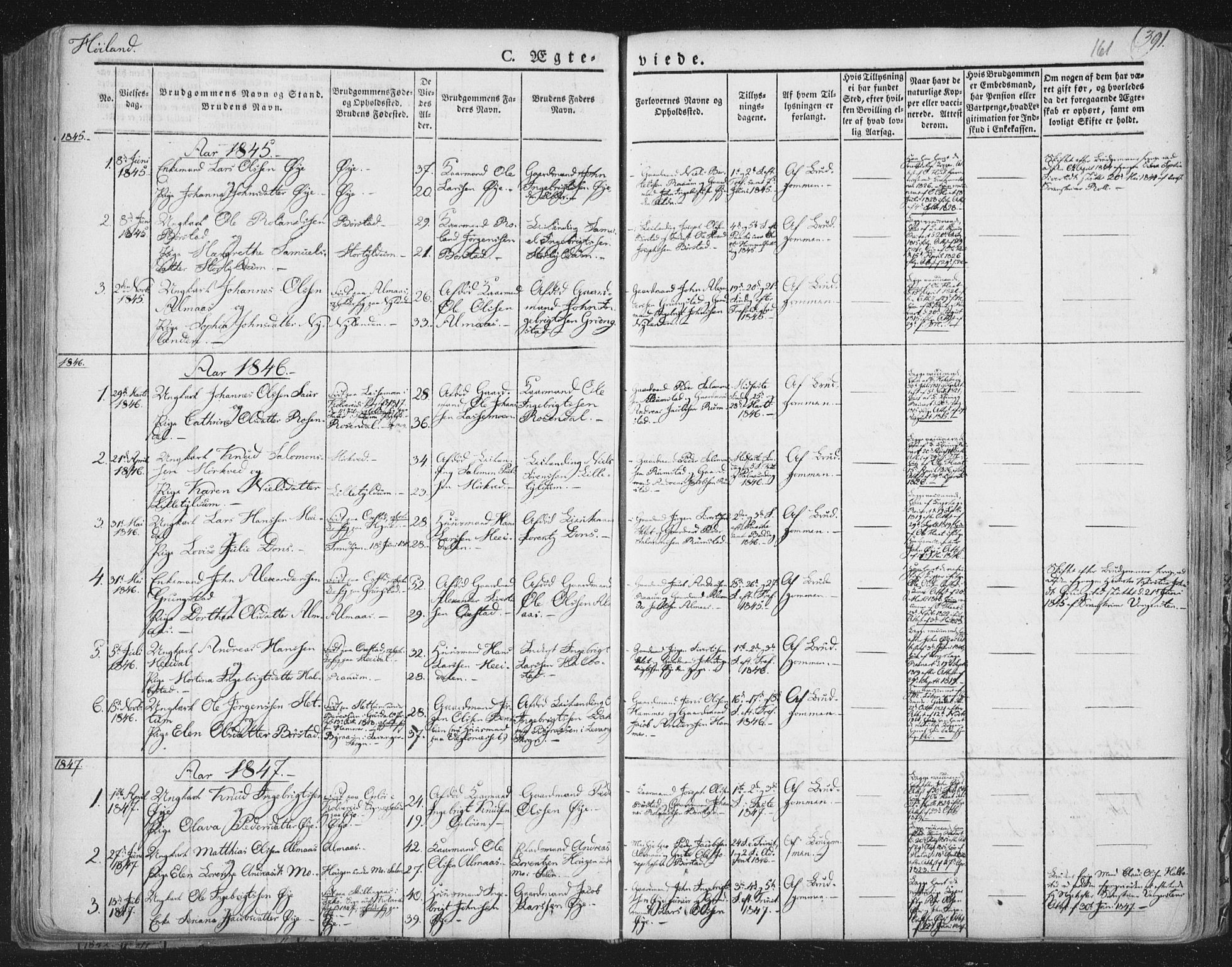 Ministerialprotokoller, klokkerbøker og fødselsregistre - Nord-Trøndelag, SAT/A-1458/758/L0513: Parish register (official) no. 758A02 /2, 1839-1868, p. 161