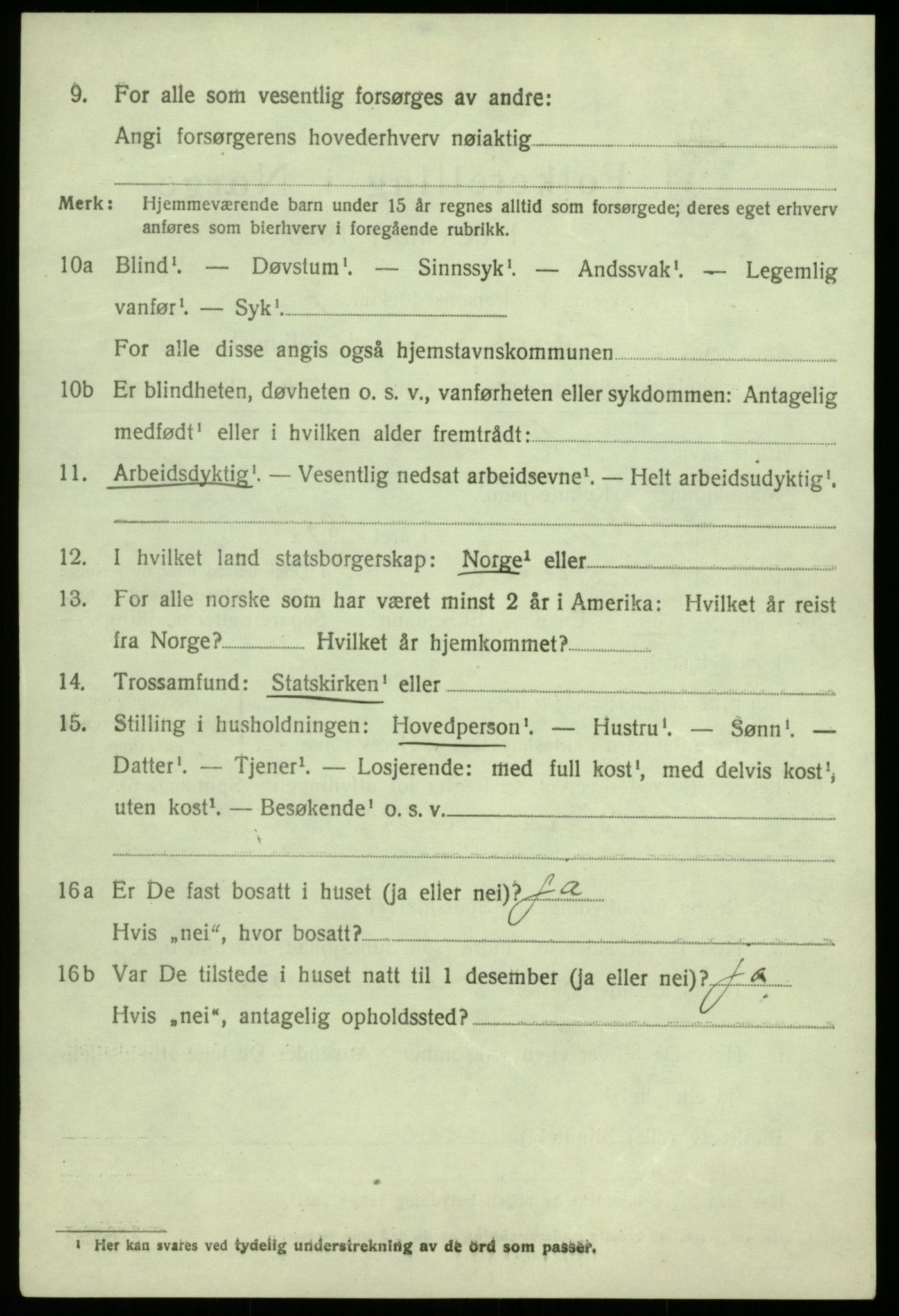 SAB, 1920 census for Fana, 1920, p. 4842