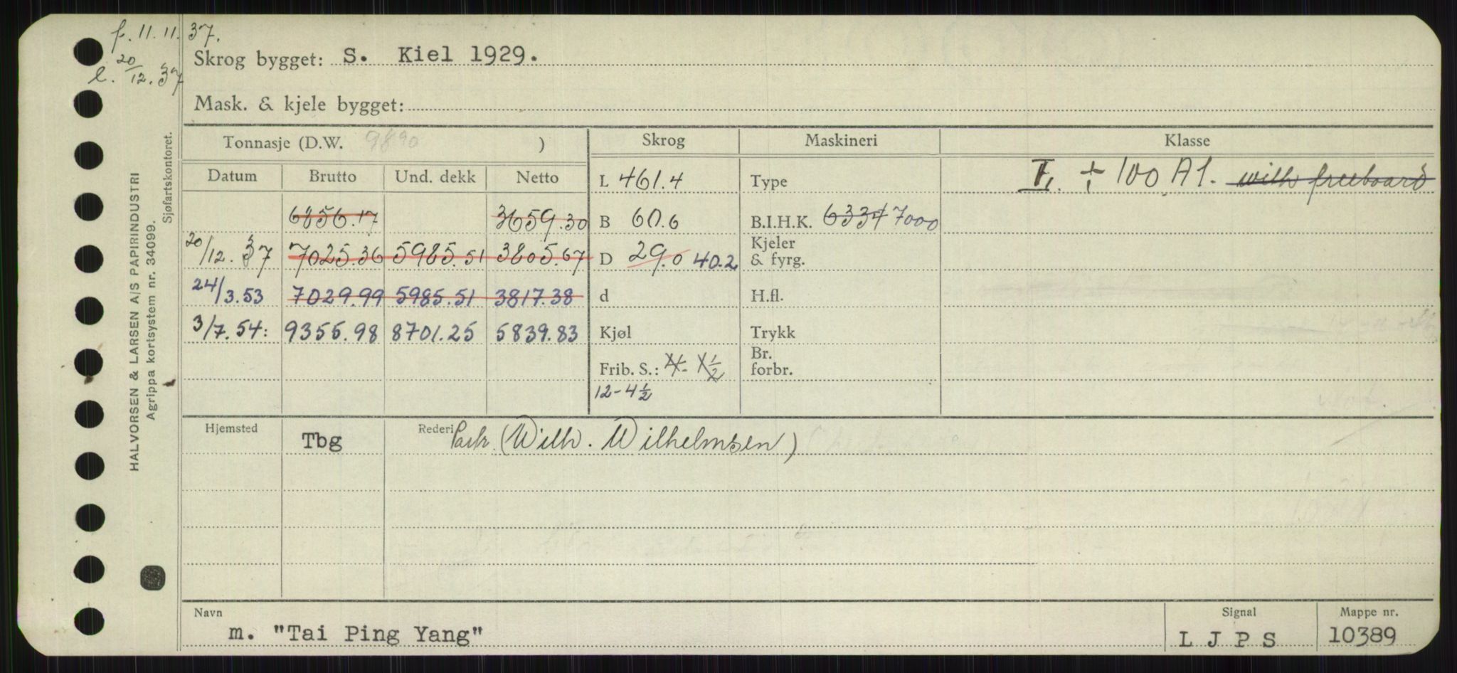 Sjøfartsdirektoratet med forløpere, Skipsmålingen, AV/RA-S-1627/H/Hb/L0005: Fartøy, T-Å, p. 5