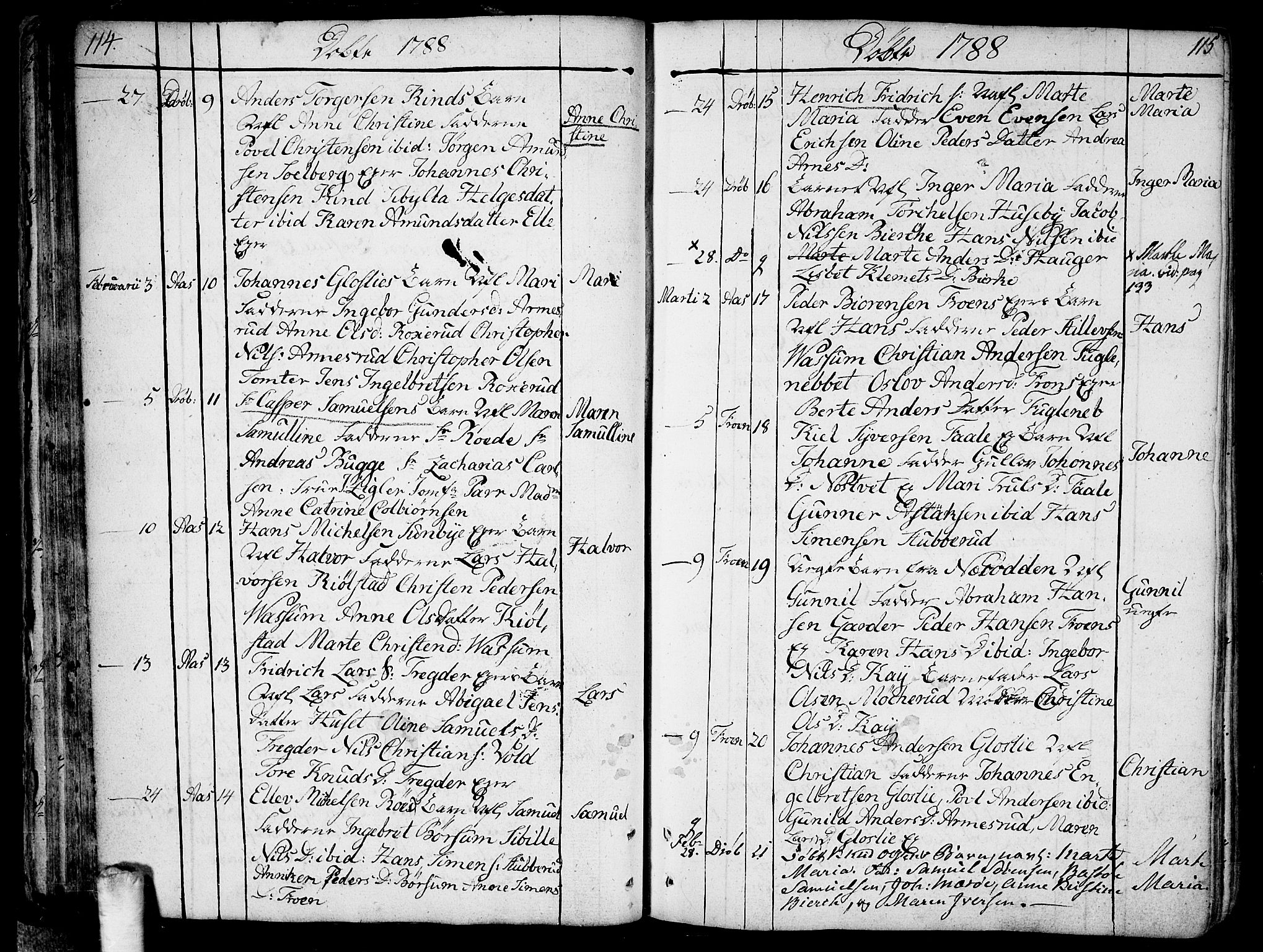 Ås prestekontor Kirkebøker, SAO/A-10894/F/Fa/L0002: Parish register (official) no. I 2, 1778-1813, p. 114-115