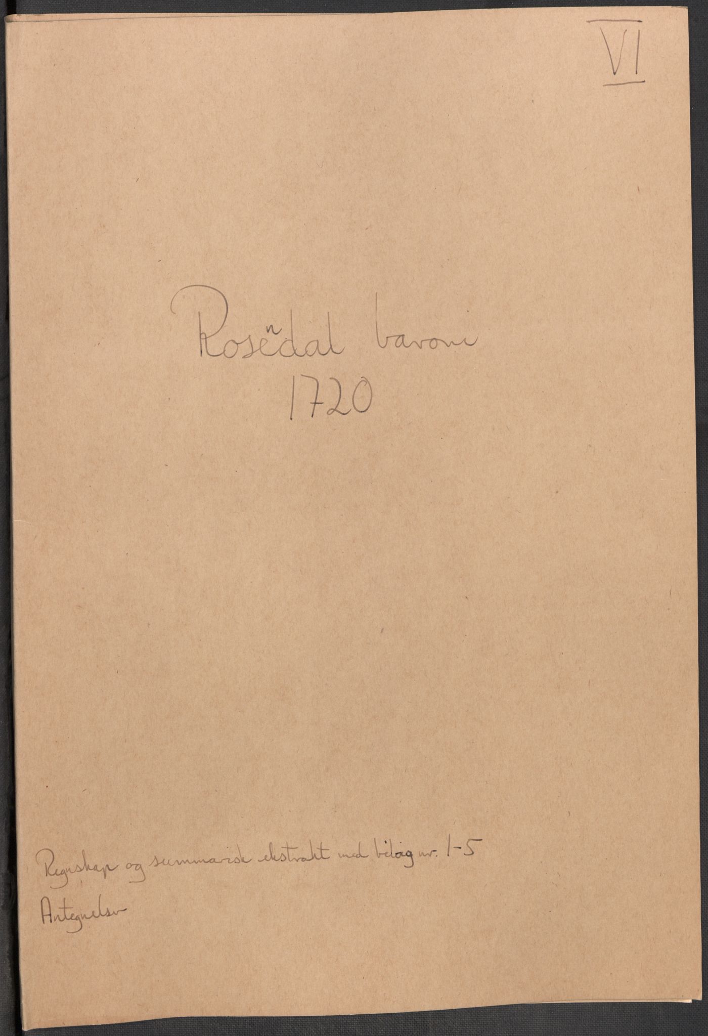 Rentekammeret inntil 1814, Reviderte regnskaper, Fogderegnskap, AV/RA-EA-4092/R49/L3140: Fogderegnskap Rosendal Baroni, 1718-1720, p. 179