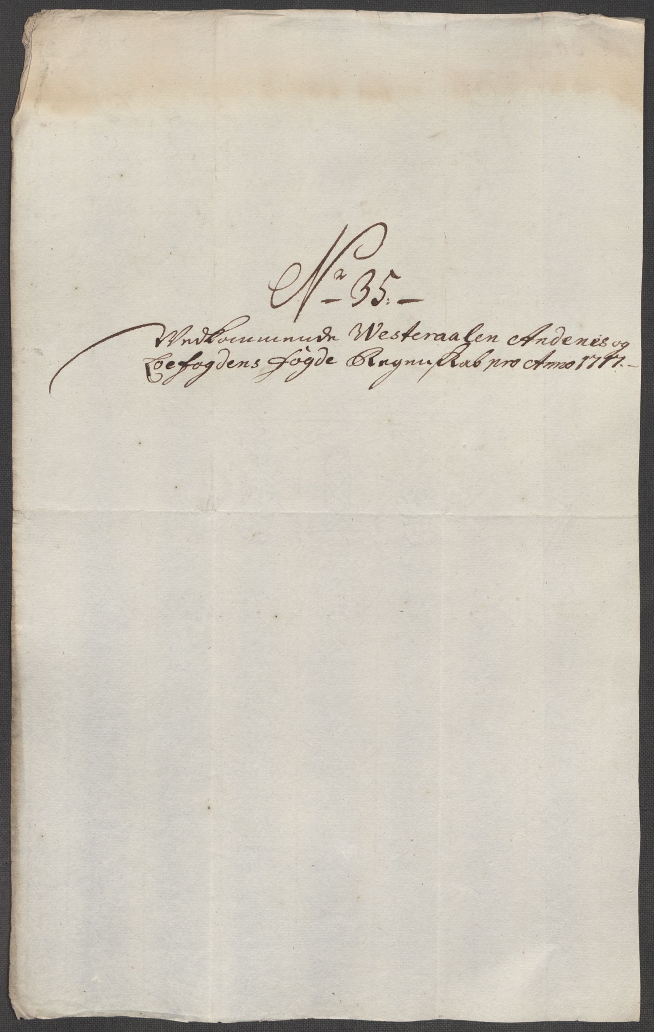 Rentekammeret inntil 1814, Reviderte regnskaper, Fogderegnskap, AV/RA-EA-4092/R67/L4683: Fogderegnskap Vesterålen, Andenes og Lofoten, 1717, p. 232