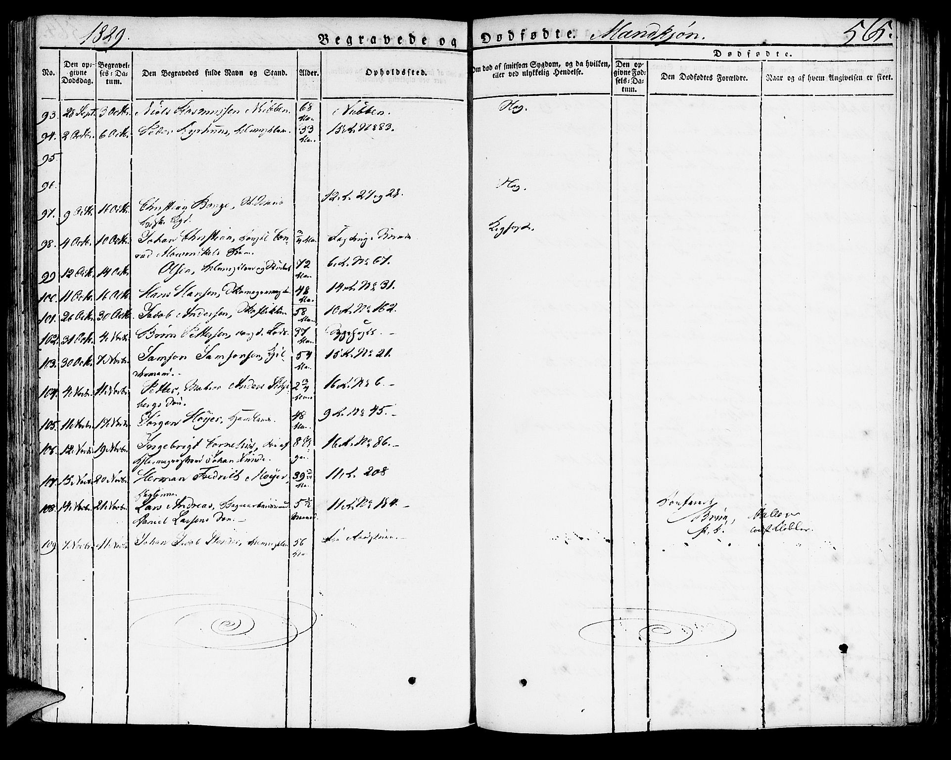 Domkirken sokneprestembete, AV/SAB-A-74801/H/Haa/L0012: Parish register (official) no. A 12, 1821-1840, p. 565