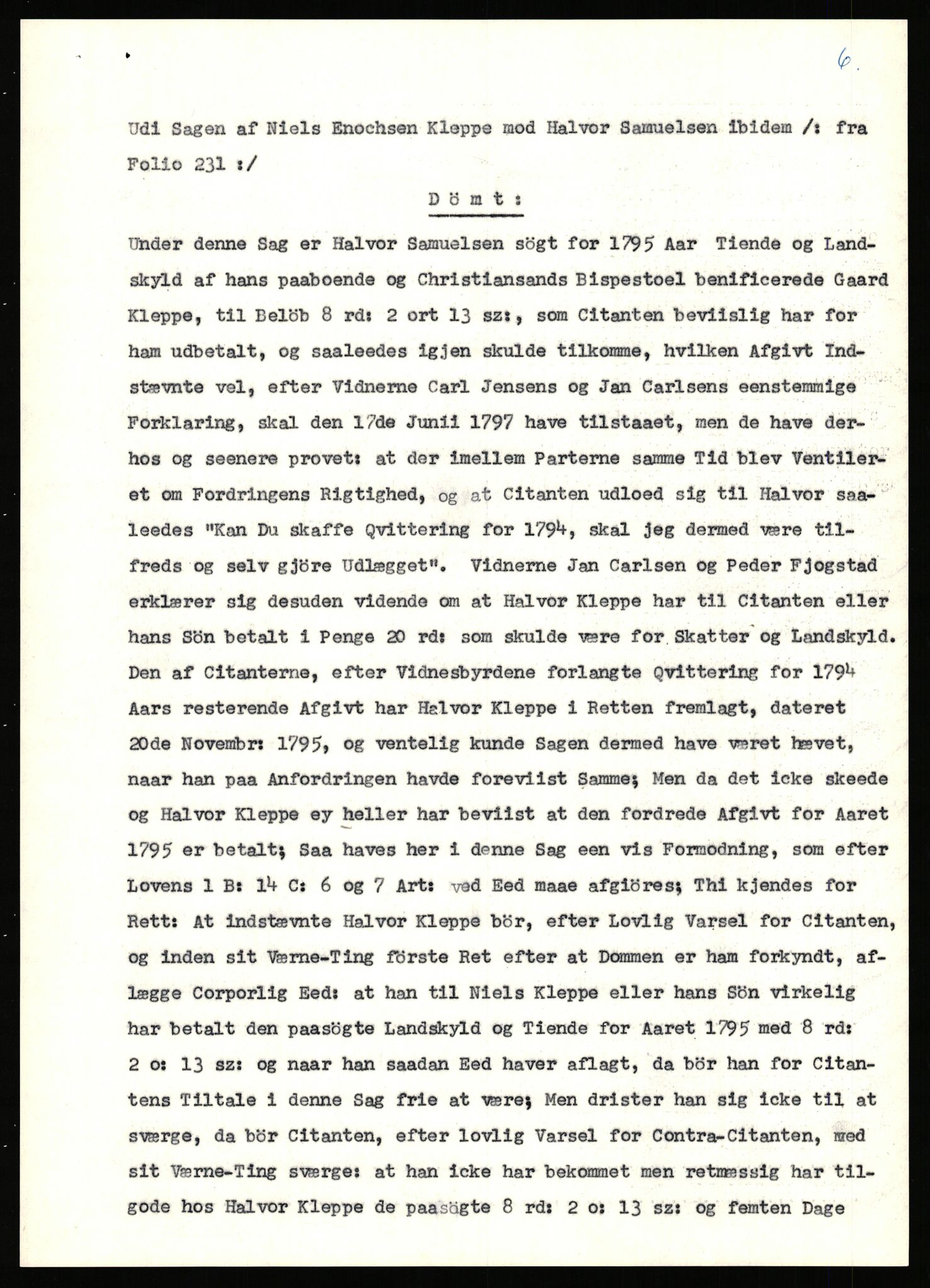 Statsarkivet i Stavanger, SAST/A-101971/03/Y/Yj/L0047: Avskrifter sortert etter gårdsnavn: Kirketeigen - Klovning, 1750-1930, p. 469