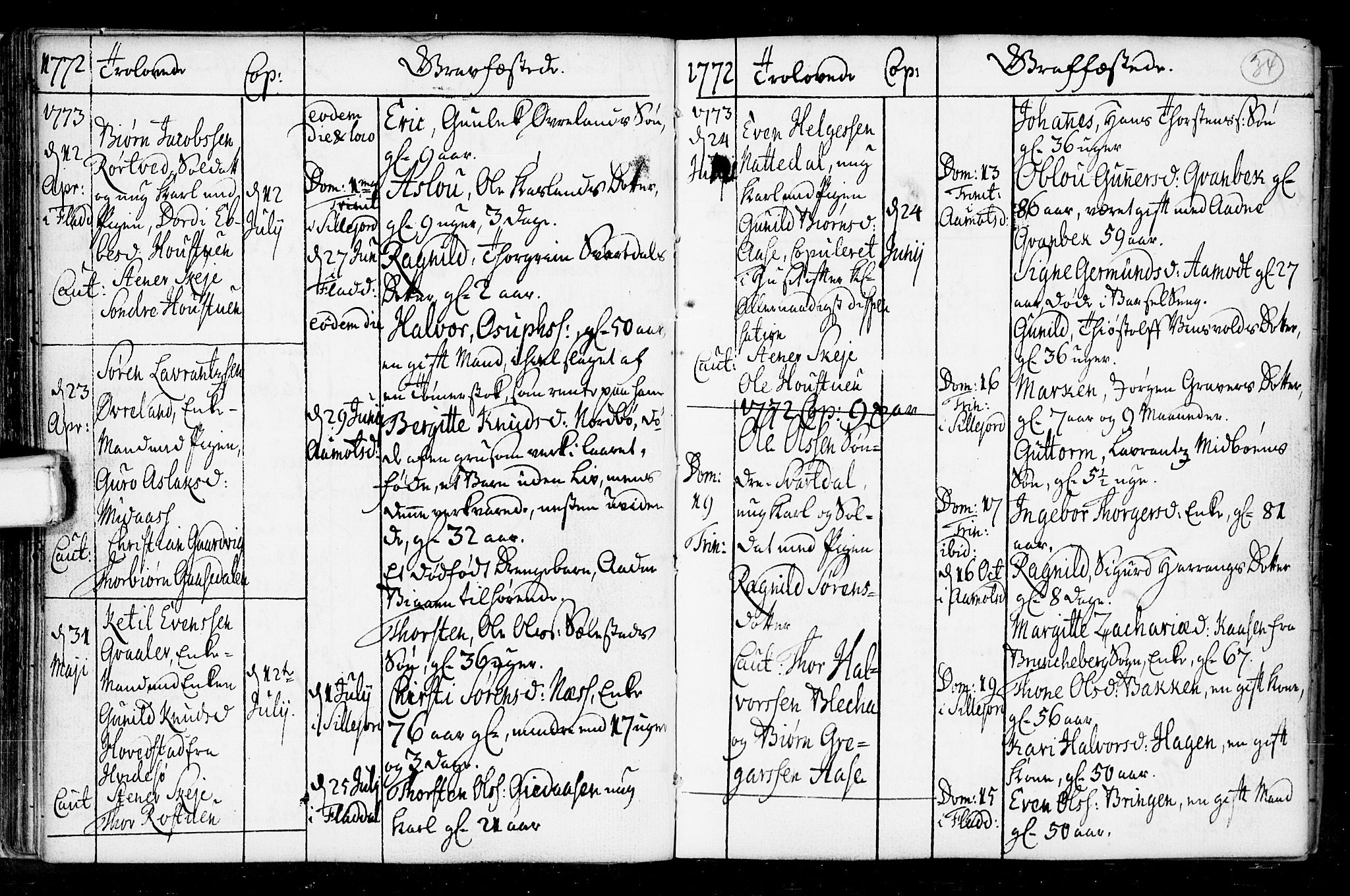 Seljord kirkebøker, SAKO/A-20/F/Fa/L0008: Parish register (official) no. I 8, 1755-1814, p. 34