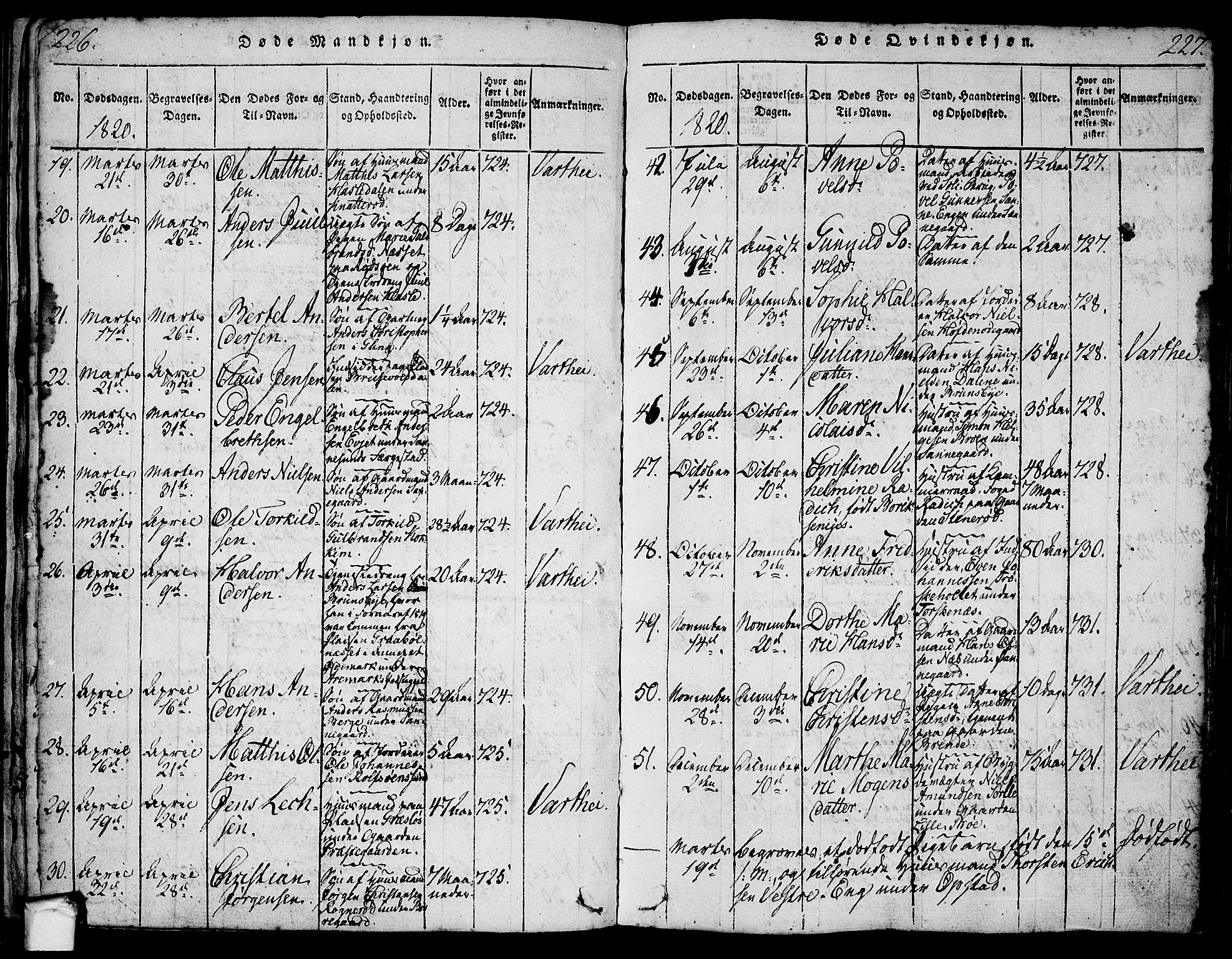 Tune prestekontor Kirkebøker, AV/SAO-A-2007/F/Fa/L0005: Parish register (official) no. 5, 1815-1823, p. 226-227
