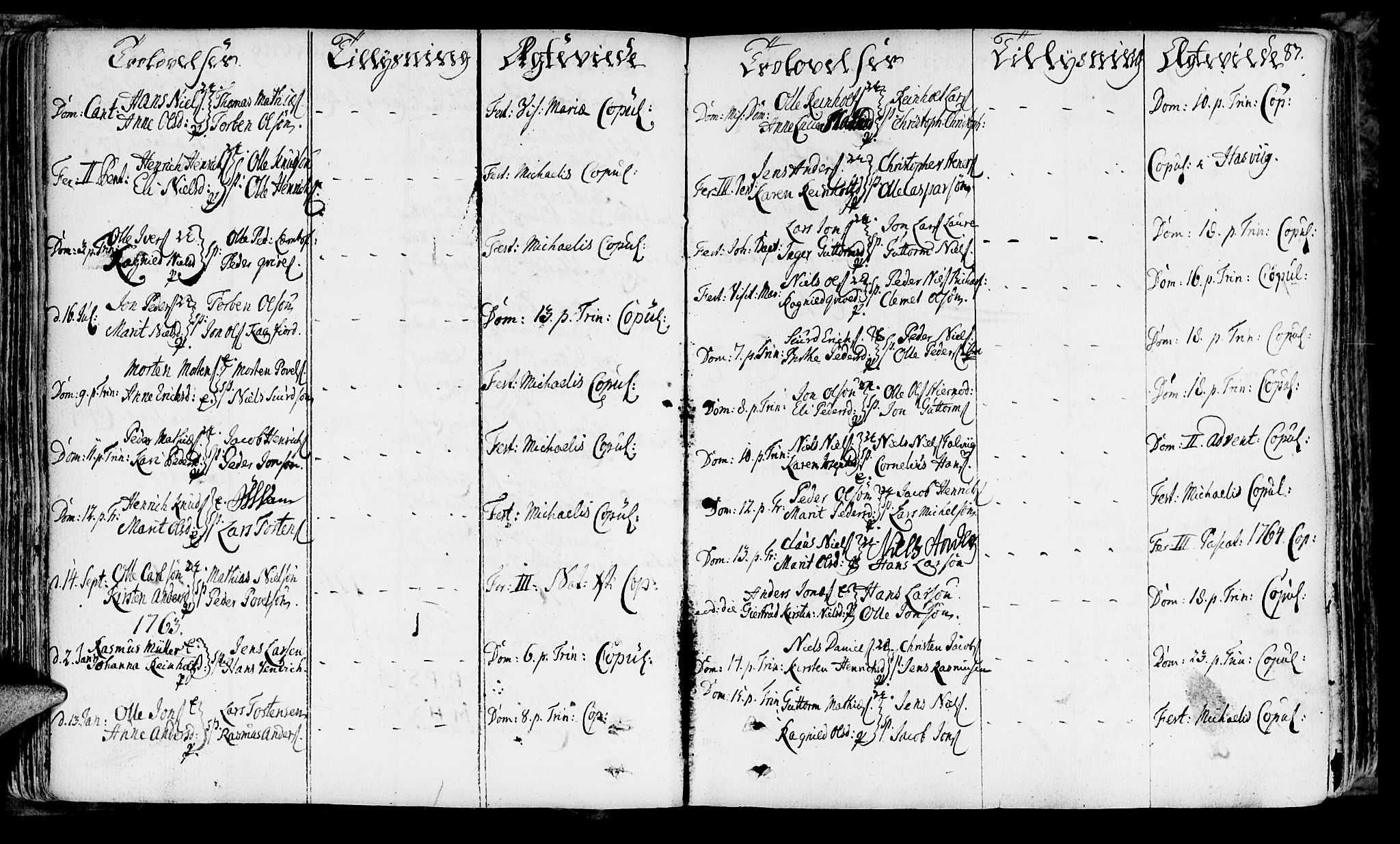 Talvik sokneprestkontor, SATØ/S-1337/H/Ha/L0004kirke: Parish register (official) no. 4, 1752-1772, p. 87