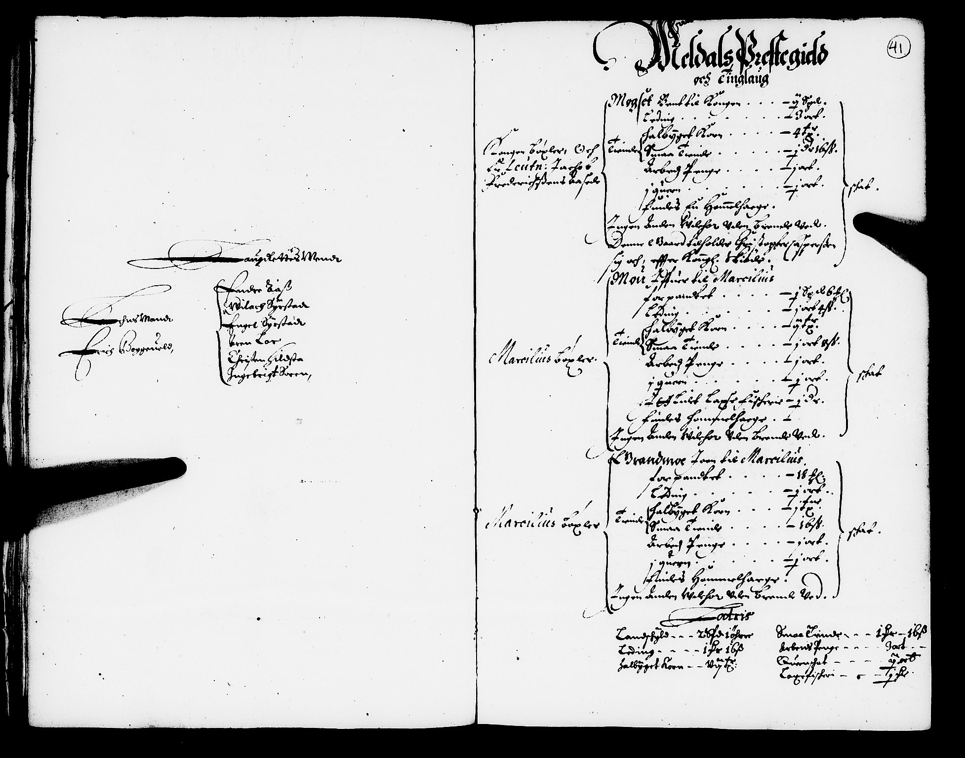 Rentekammeret inntil 1814, Realistisk ordnet avdeling, AV/RA-EA-4070/N/Nb/Nba/L0050: Orkdal fogderi, 1666, p. 40b-41a