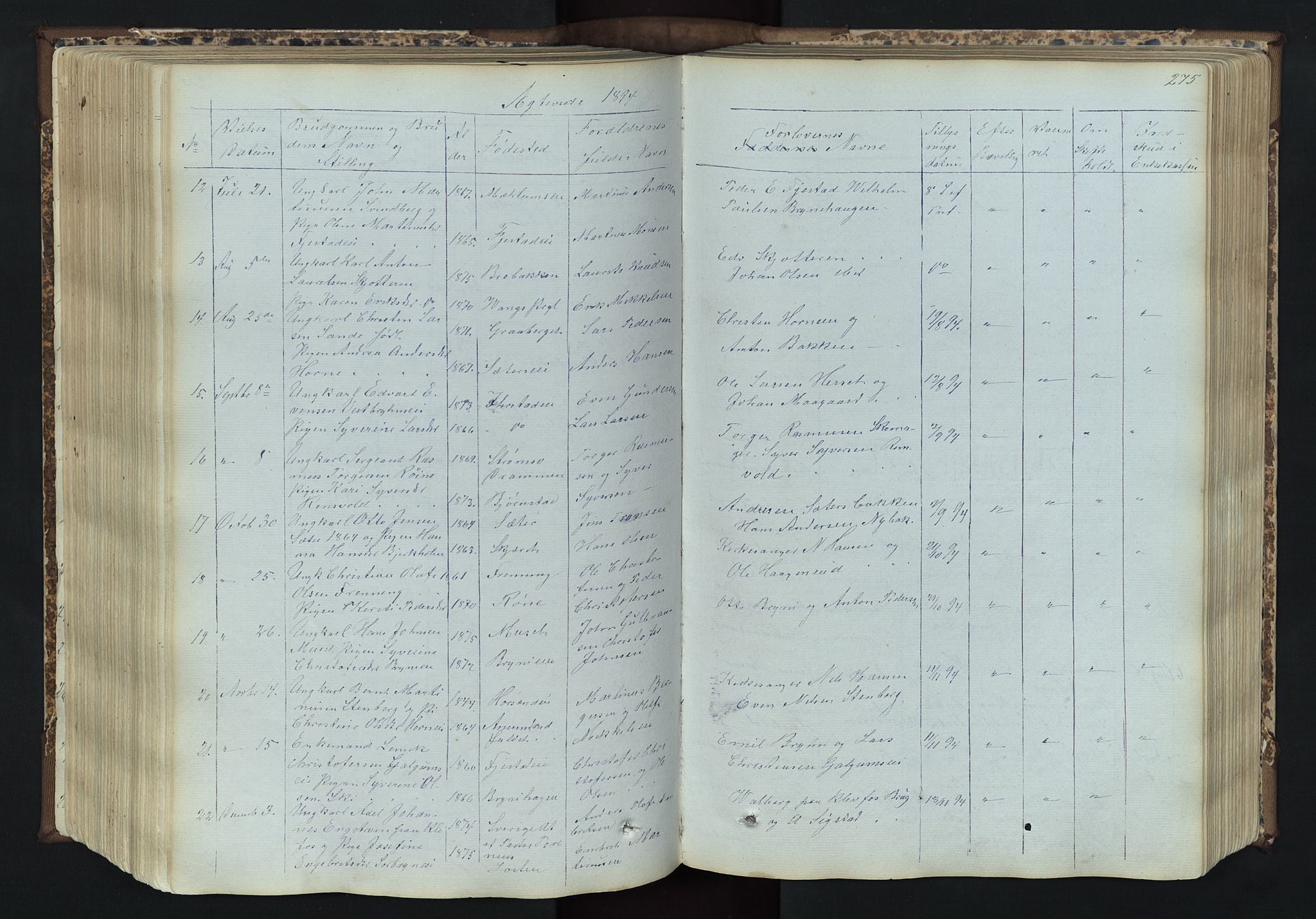 Romedal prestekontor, AV/SAH-PREST-004/L/L0011: Parish register (copy) no. 11, 1867-1895, p. 275