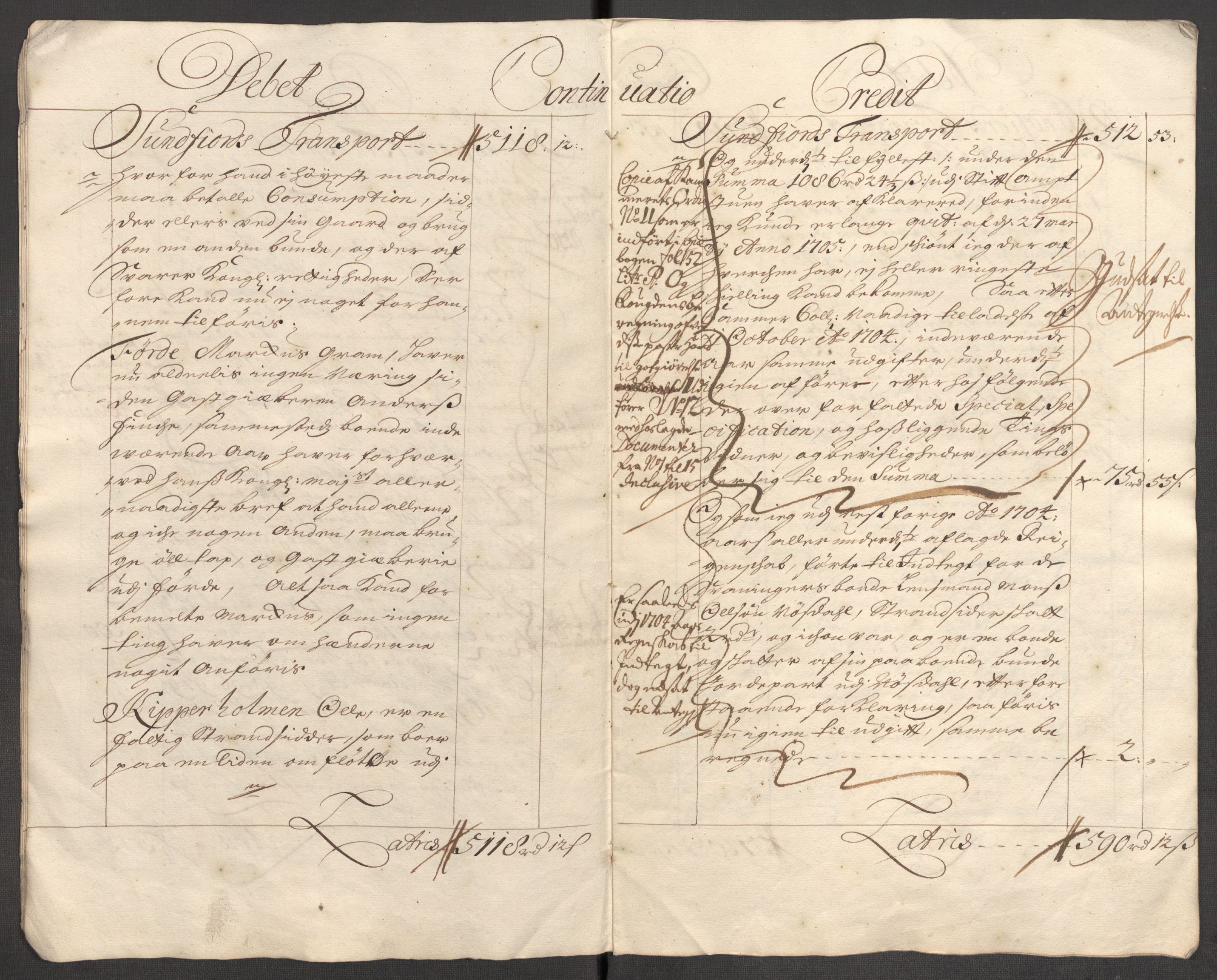 Rentekammeret inntil 1814, Reviderte regnskaper, Fogderegnskap, AV/RA-EA-4092/R53/L3429: Fogderegnskap Sunn- og Nordfjord, 1705, p. 9