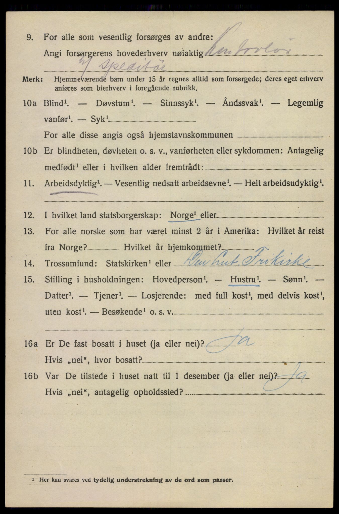 SAO, 1920 census for Kristiania, 1920, p. 296524