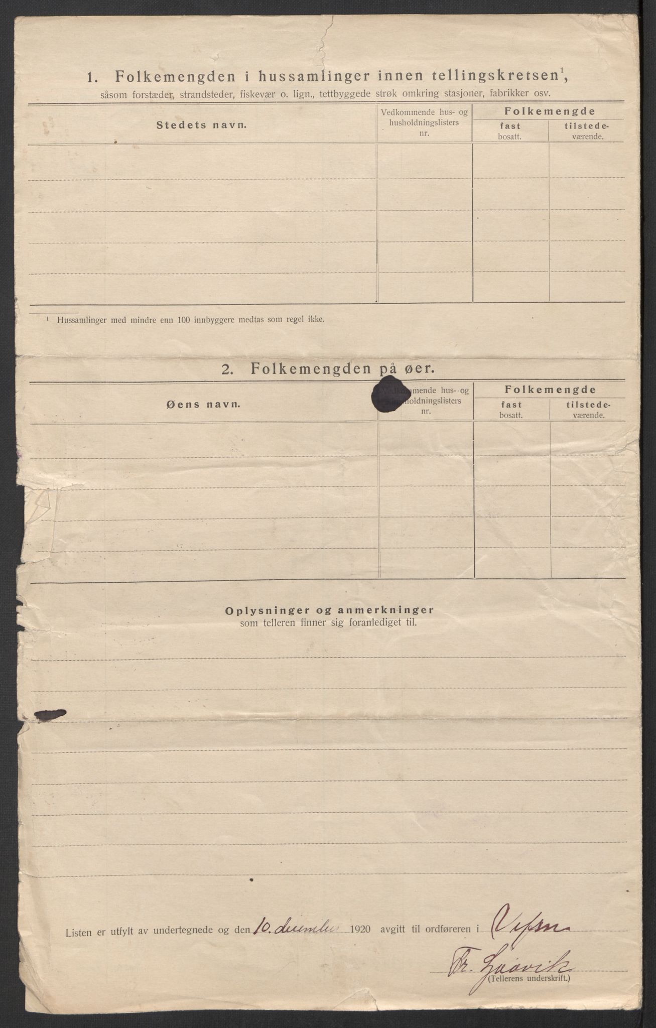 SAT, 1920 census for Vefsn, 1920, p. 56