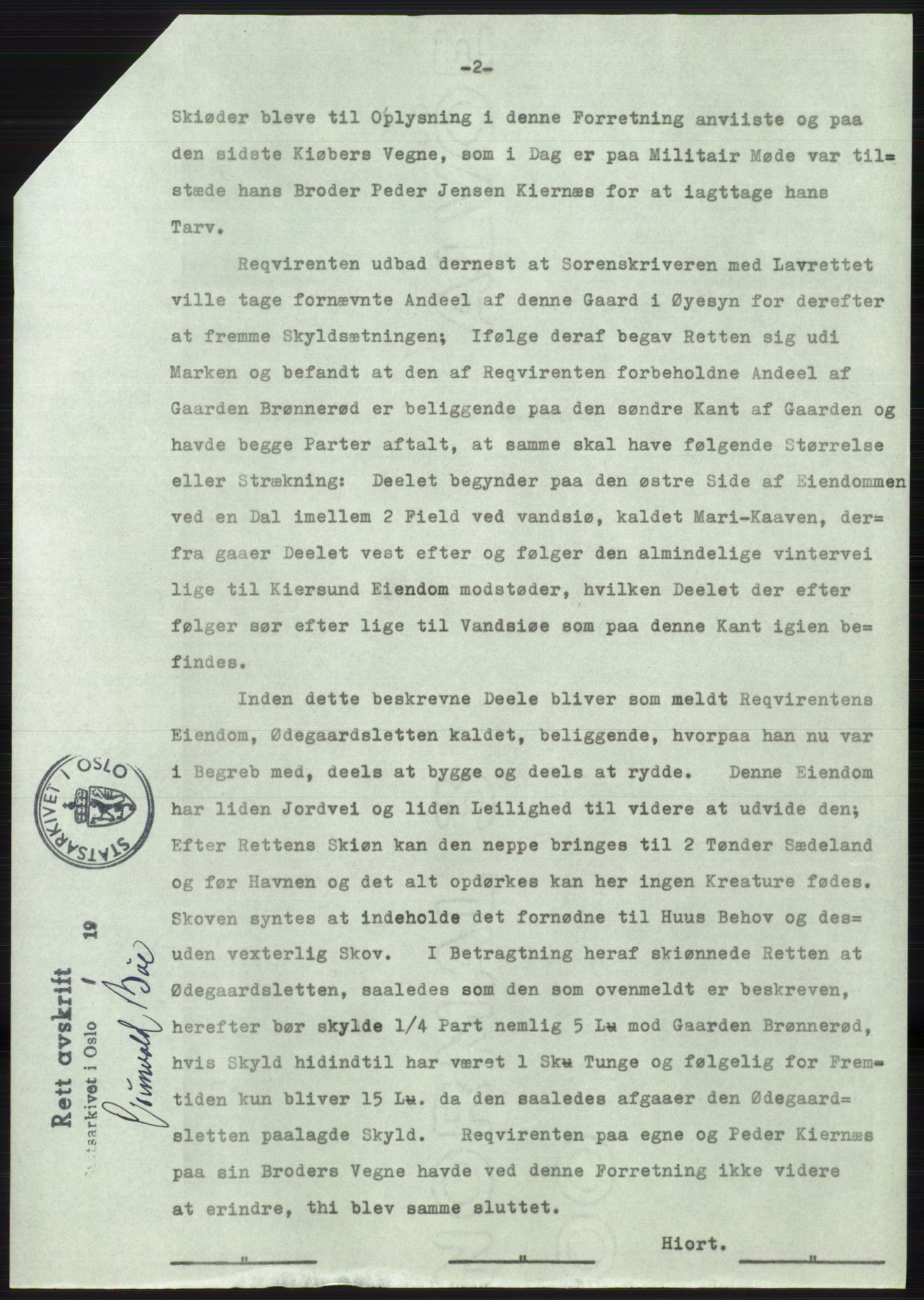 Statsarkivet i Oslo, AV/SAO-A-10621/Z/Zd/L0018: Avskrifter, j.nr 1256-1998/1963, 1963, p. 2