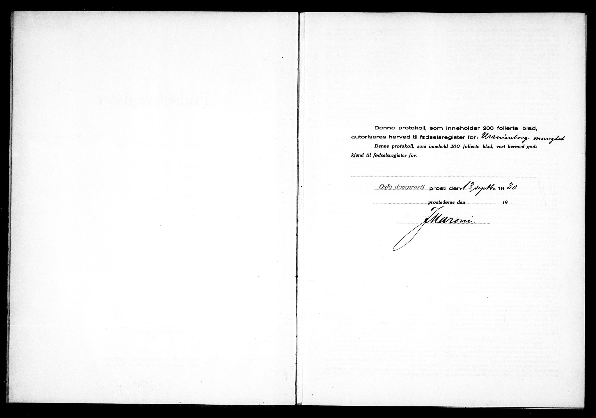 Uranienborg prestekontor Kirkebøker, AV/SAO-A-10877/J/Ja/L0002: Birth register no. 2, 1930-1933