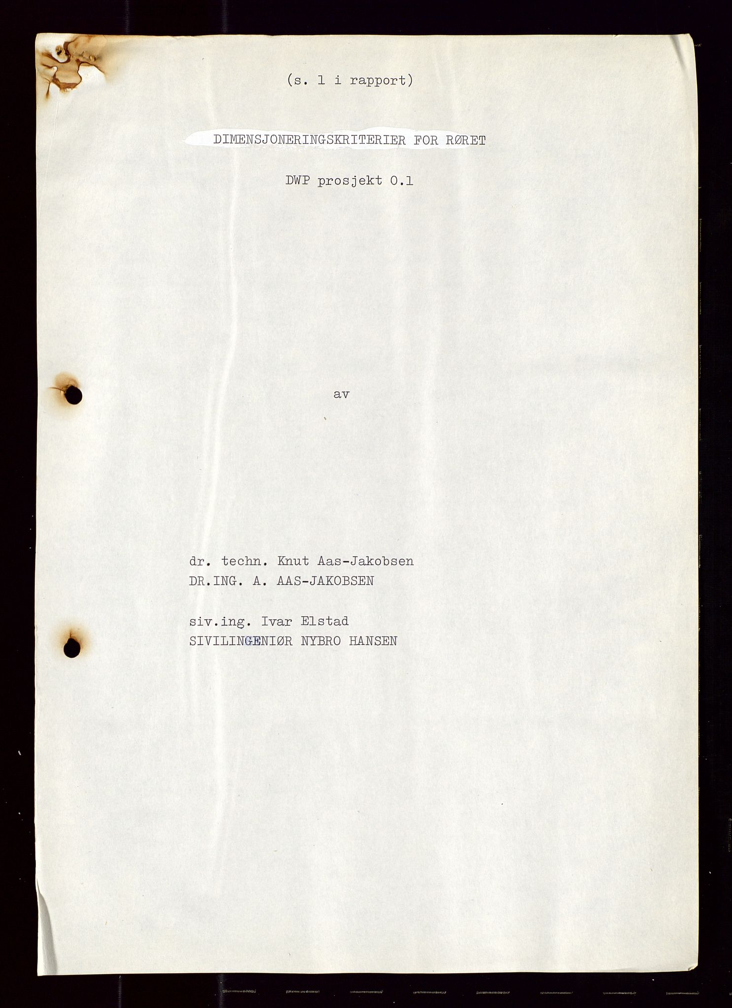 Industridepartementet, Oljekontoret, AV/SAST-A-101348/Di/L0001: DWP, møter juni - november, komiteemøter nr. 19 - 26, 1973-1974, p. 108