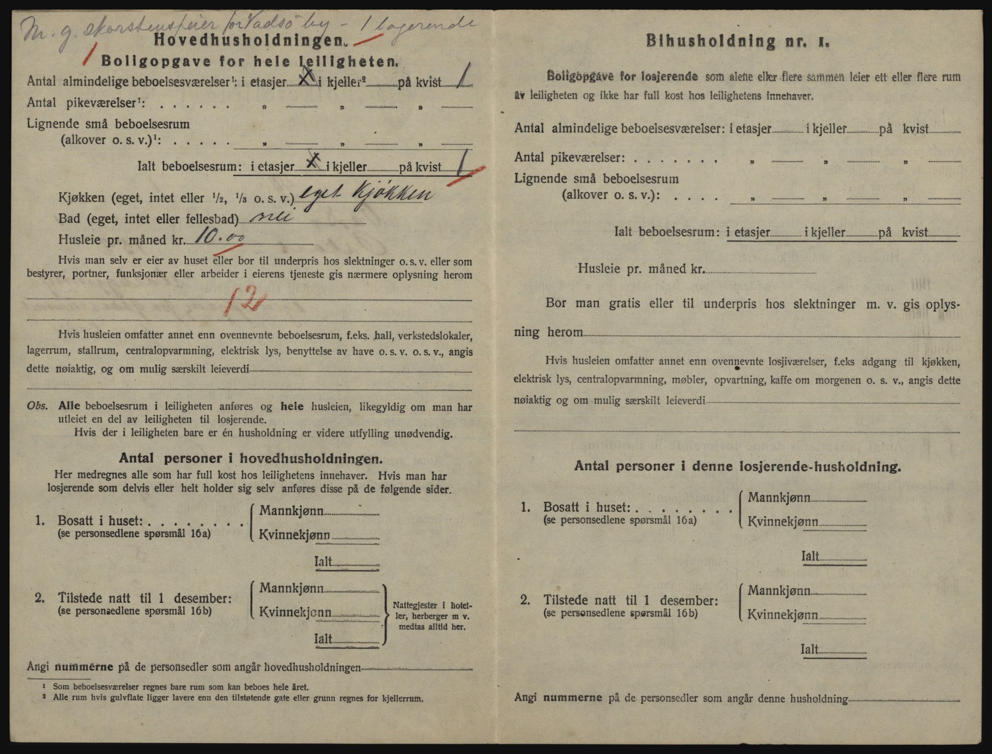 SATØ, 1920 census for Vadsø, 1920, p. 699