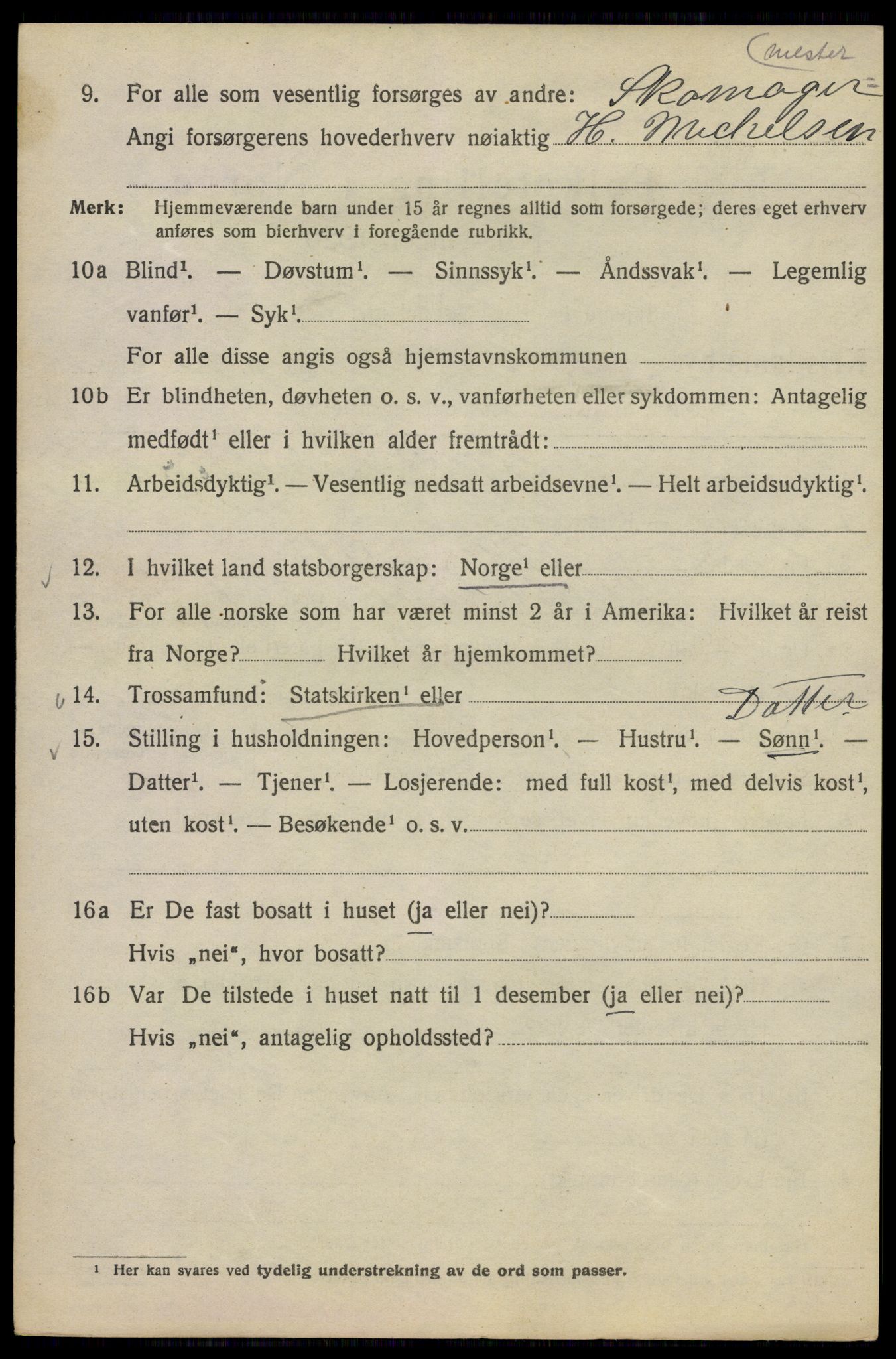 SAO, 1920 census for Kristiania, 1920, p. 553666