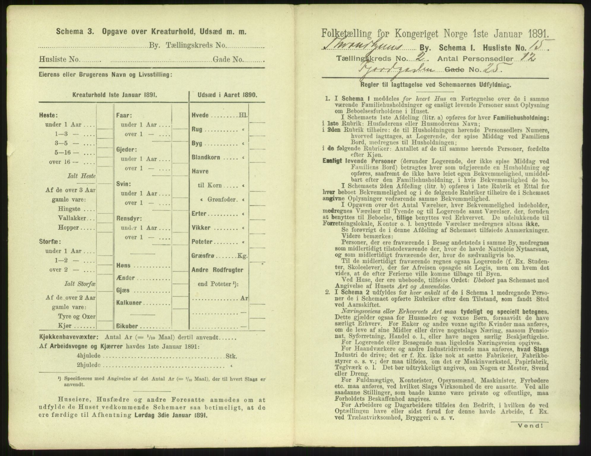 RA, 1891 census for 1601 Trondheim, 1891, p. 264