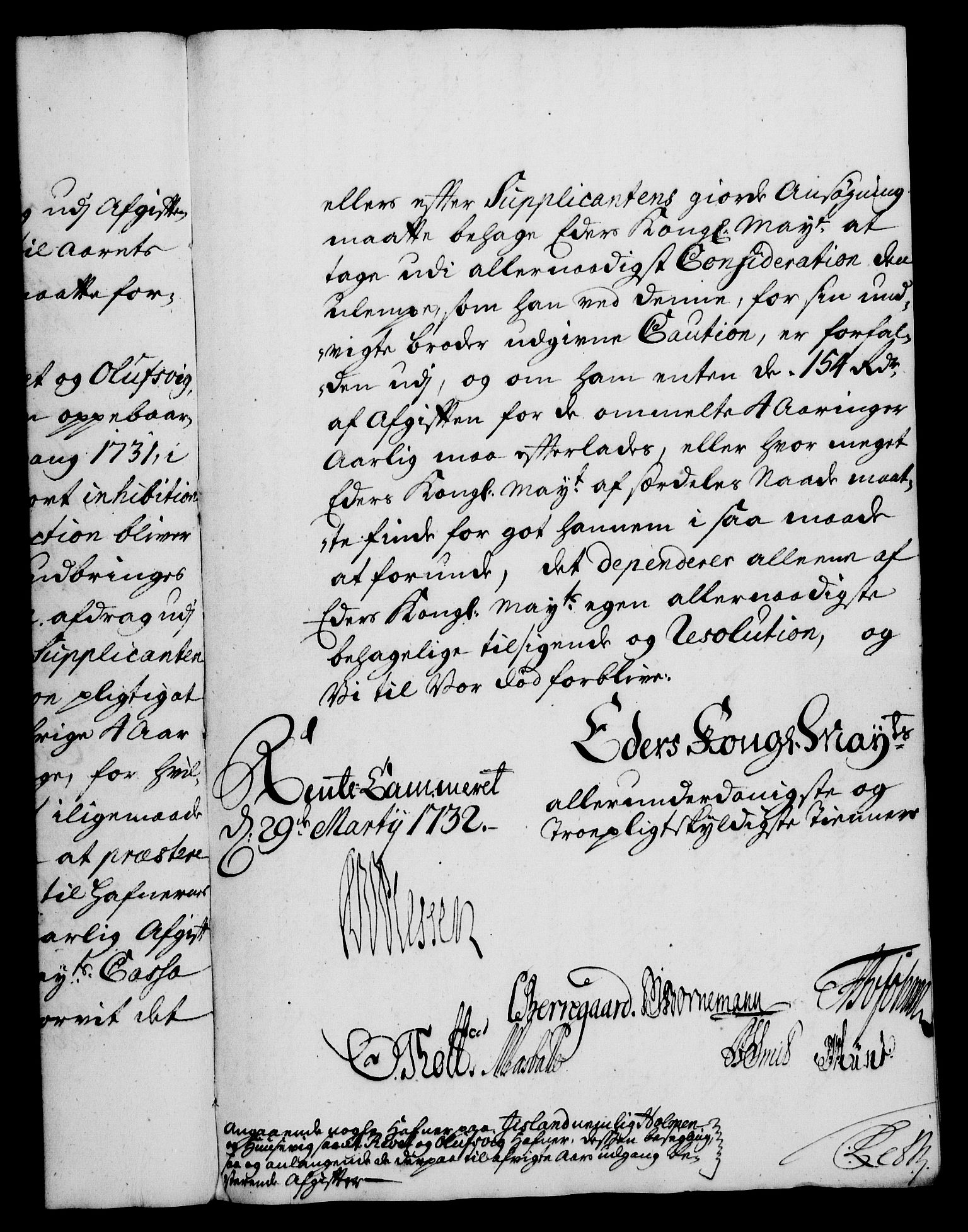 Rentekammeret, Kammerkanselliet, RA/EA-3111/G/Gf/Gfa/L0015: Norsk relasjons- og resolusjonsprotokoll (merket RK 52.15), 1732, p. 160