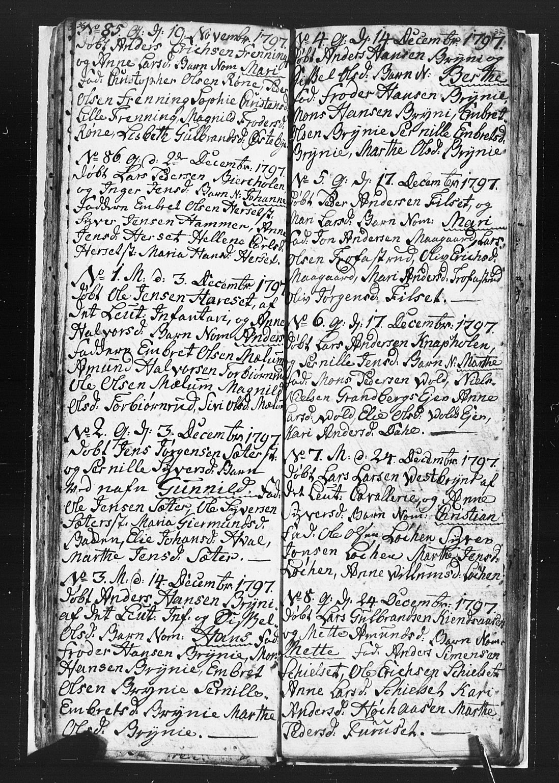 Romedal prestekontor, SAH/PREST-004/L/L0002: Parish register (copy) no. 2, 1795-1800, p. 36-37