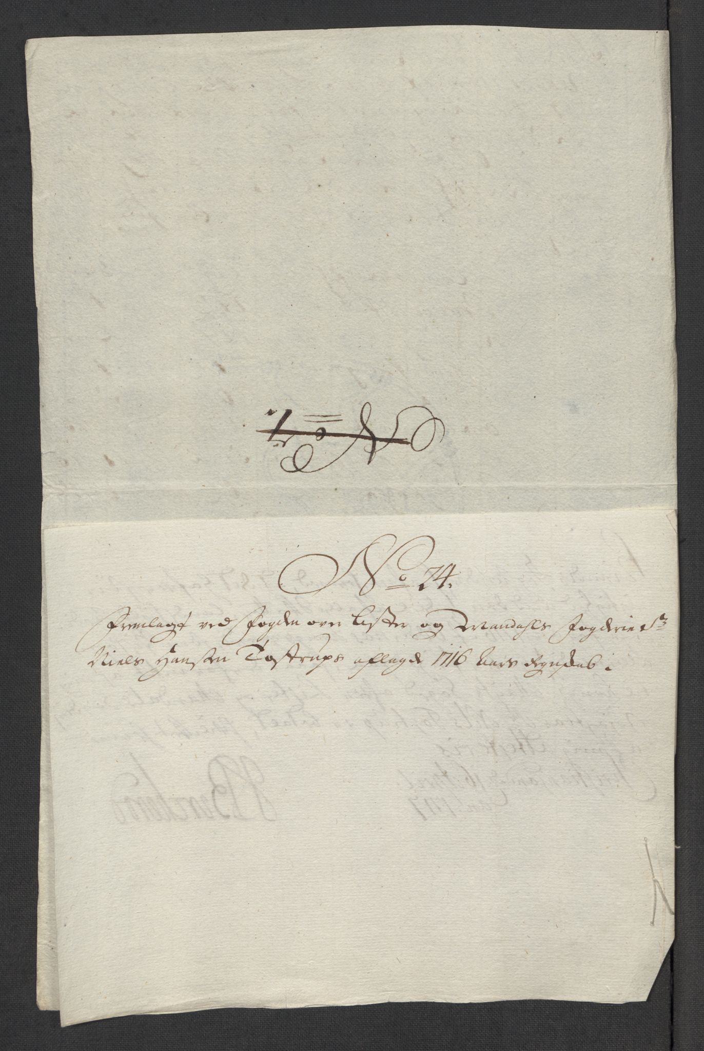 Rentekammeret inntil 1814, Reviderte regnskaper, Fogderegnskap, AV/RA-EA-4092/R43/L2560: Fogderegnskap Lista og Mandal, 1716, p. 228