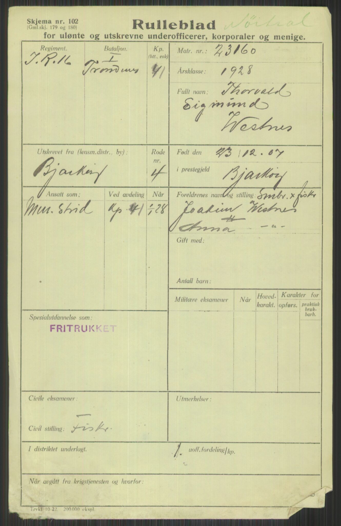 Forsvaret, Troms infanteriregiment nr. 16, AV/RA-RAFA-3146/P/Pa/L0013/0003: Rulleblad / Rulleblad for regimentets menige mannskaper, årsklasse 1928, 1928, p. 783