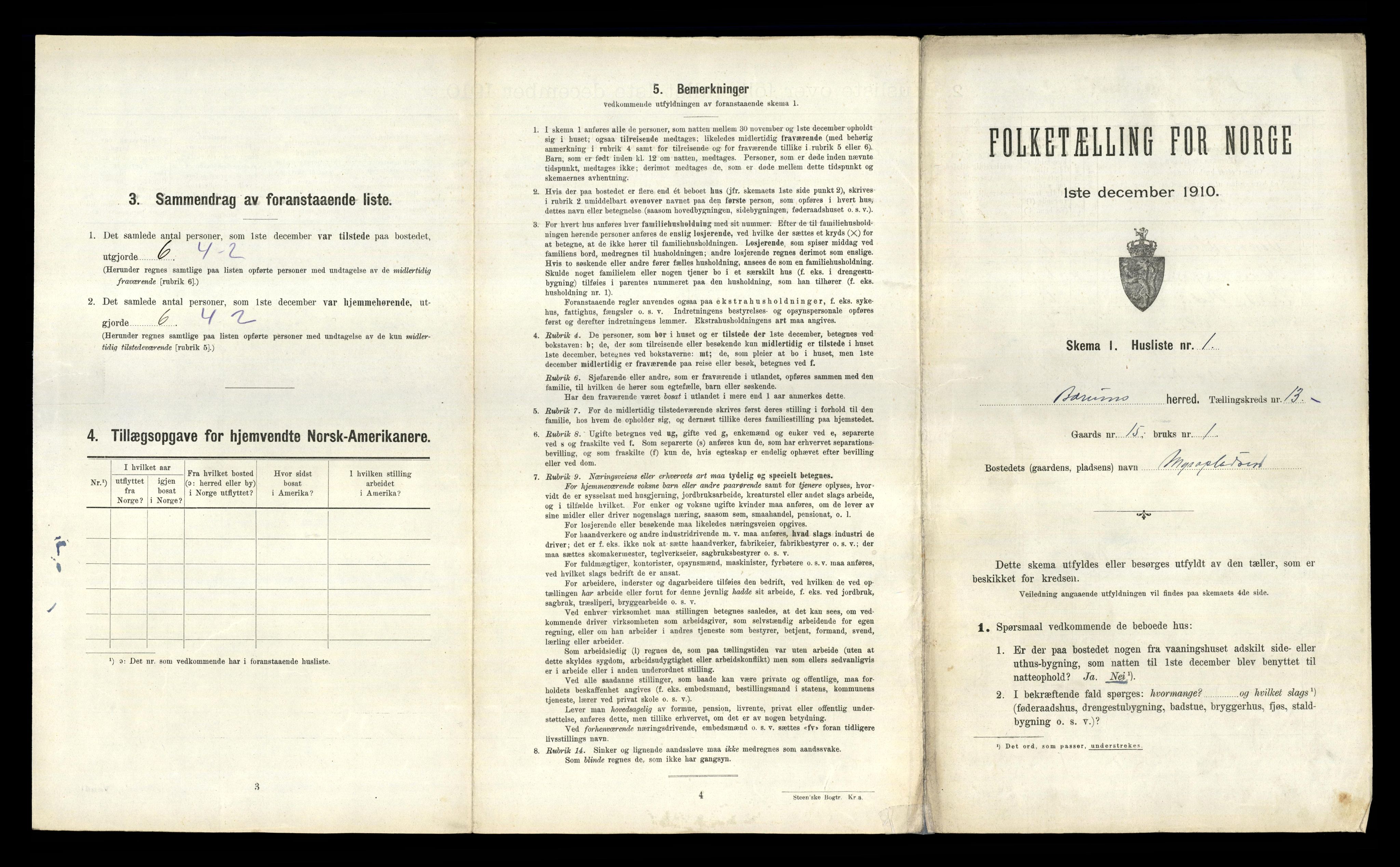 RA, 1910 census for Bærum, 1910, p. 1969