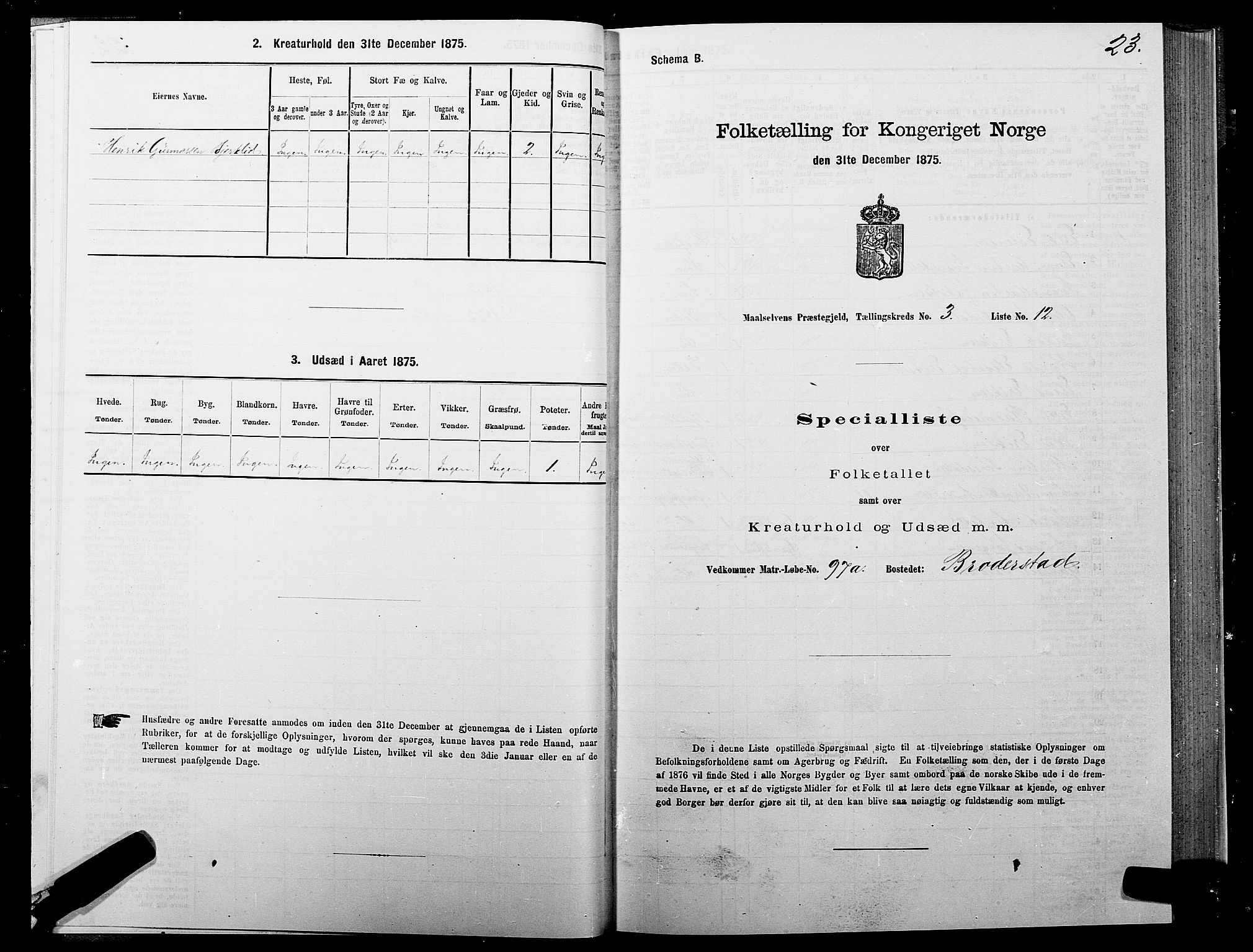 SATØ, 1875 census for 1924P Målselv, 1875, p. 2023