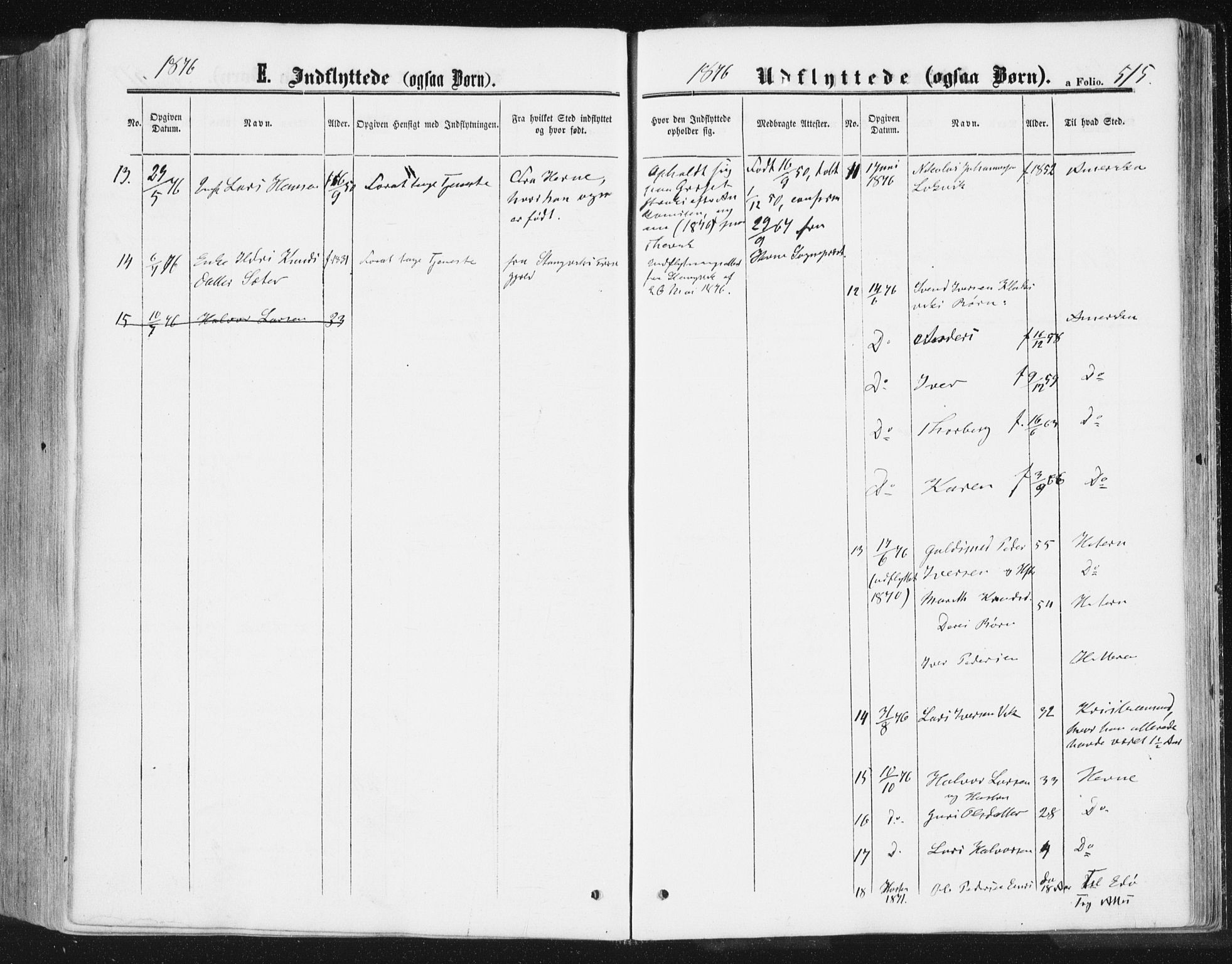 Ministerialprotokoller, klokkerbøker og fødselsregistre - Møre og Romsdal, AV/SAT-A-1454/578/L0905: Parish register (official) no. 578A04, 1859-1877, p. 515