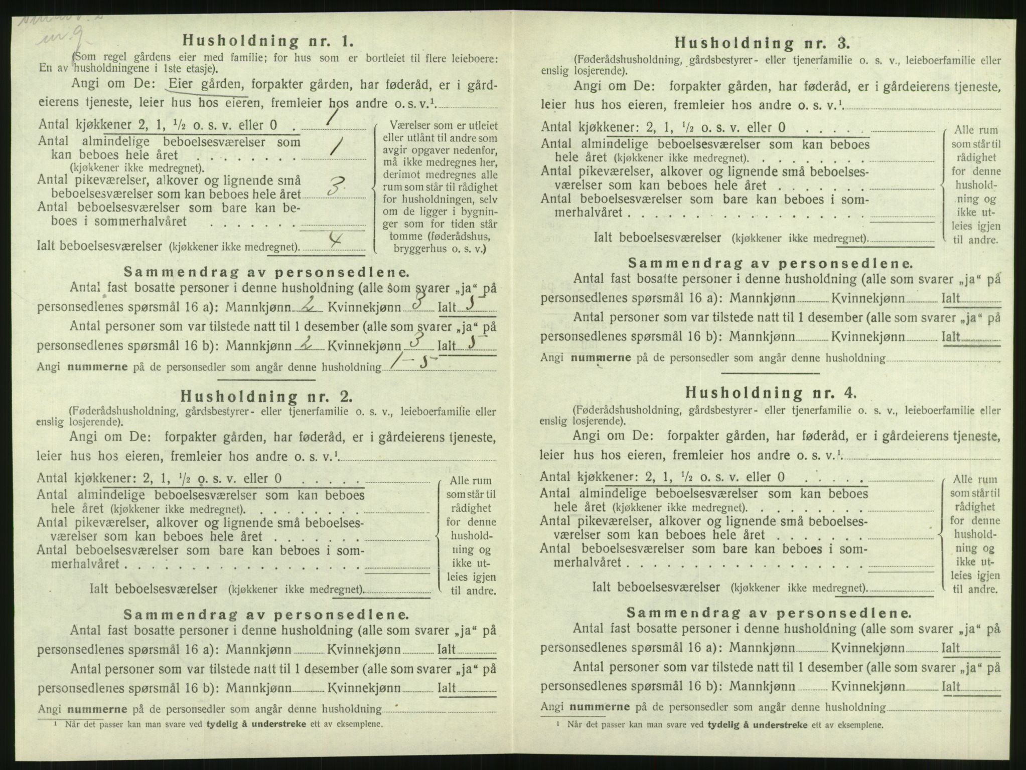 SAT, 1920 census for Brønnøy, 1920, p. 141