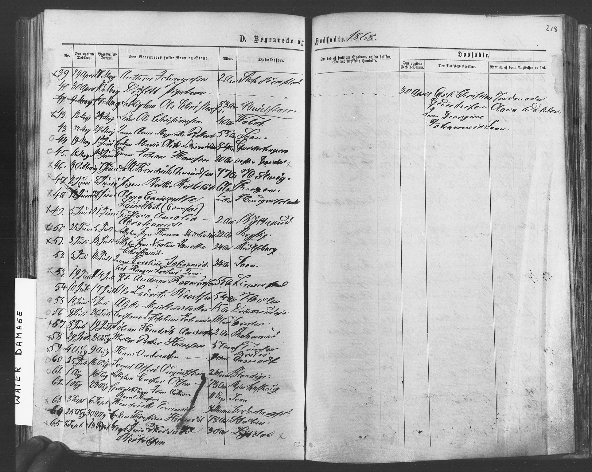 Vestby prestekontor Kirkebøker, SAO/A-10893/F/Fa/L0008: Parish register (official) no. I 8, 1863-1877, p. 218